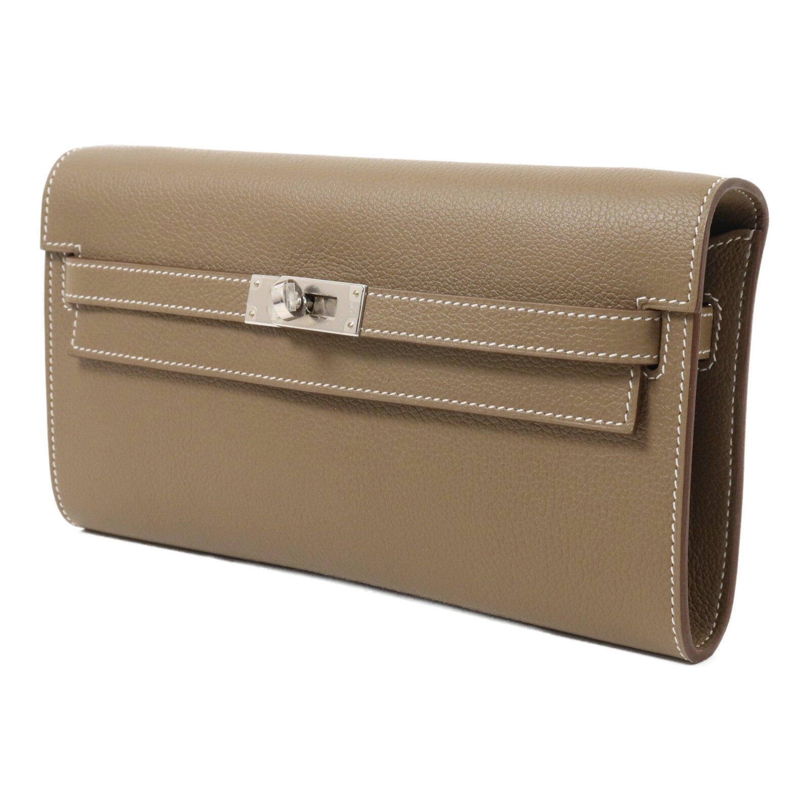 HERMES Evercolor皮革Kelly To Go肩背袋Etoupe
