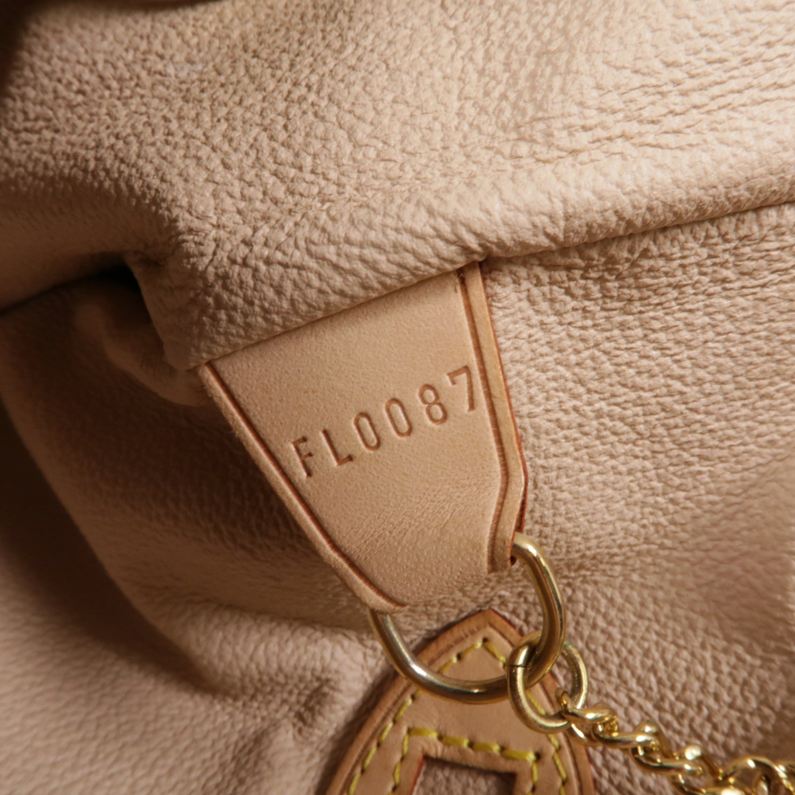 LOUIS VUITTON Monogram Bucket GM金扣手挽袋棕色