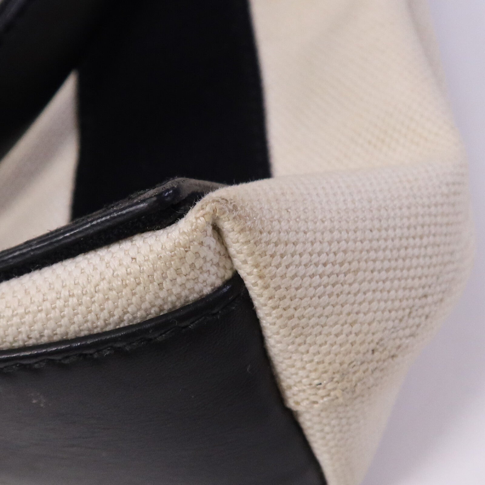 BALENCIAGA 帆布/牛皮皮革Tote Bag銀扣手挽肩背兩用袋