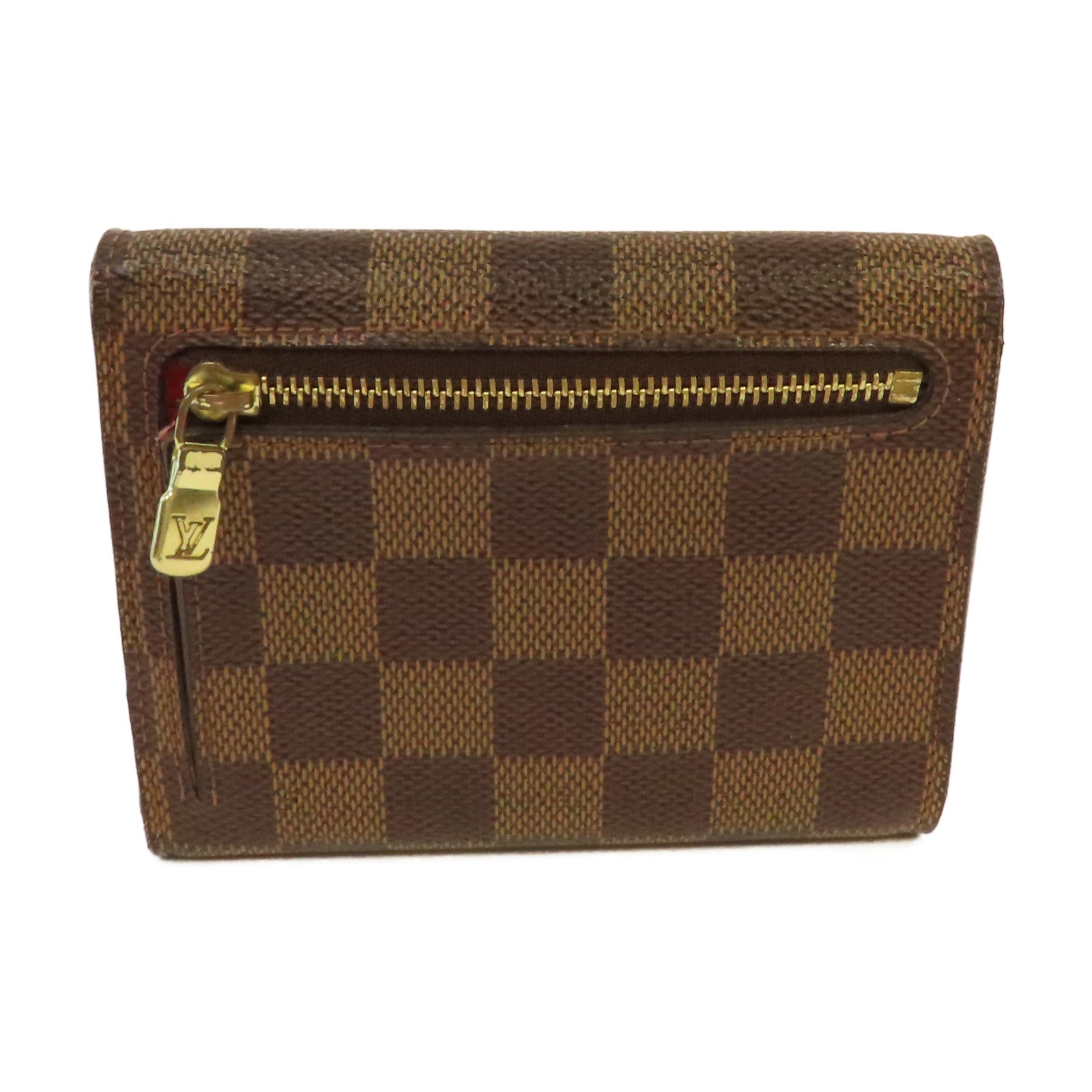 LOUIS VUITTON 【激減優惠】Damier Koala Wallet金扣短錢包啡色