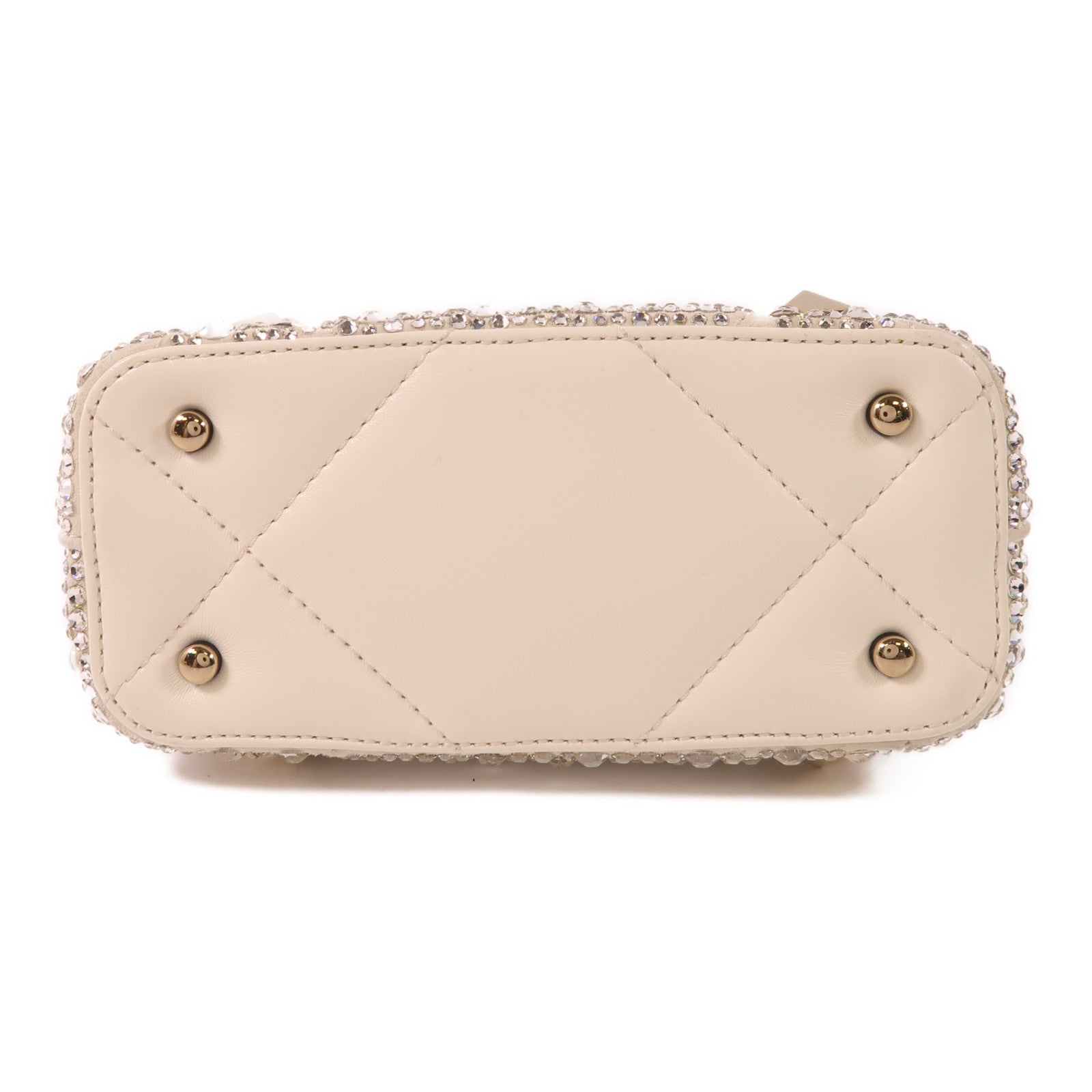 Valentino 牛皮皮革/水鑽Roman Stud Embellished Top Handle金扣手挽肩背兩用袋