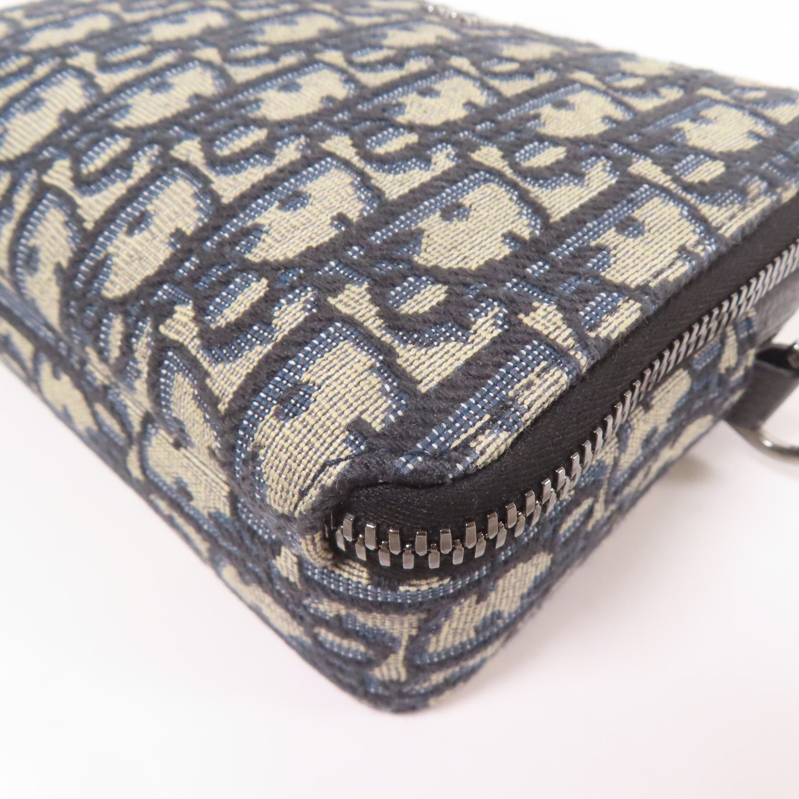 Dior 帆布Oblique銀扣肩背袋