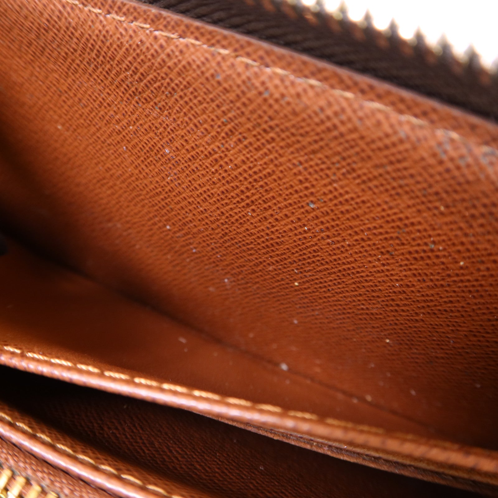 LOUIS VUITTON Monogram Zipper Long Wallet金扣長錢包M60017