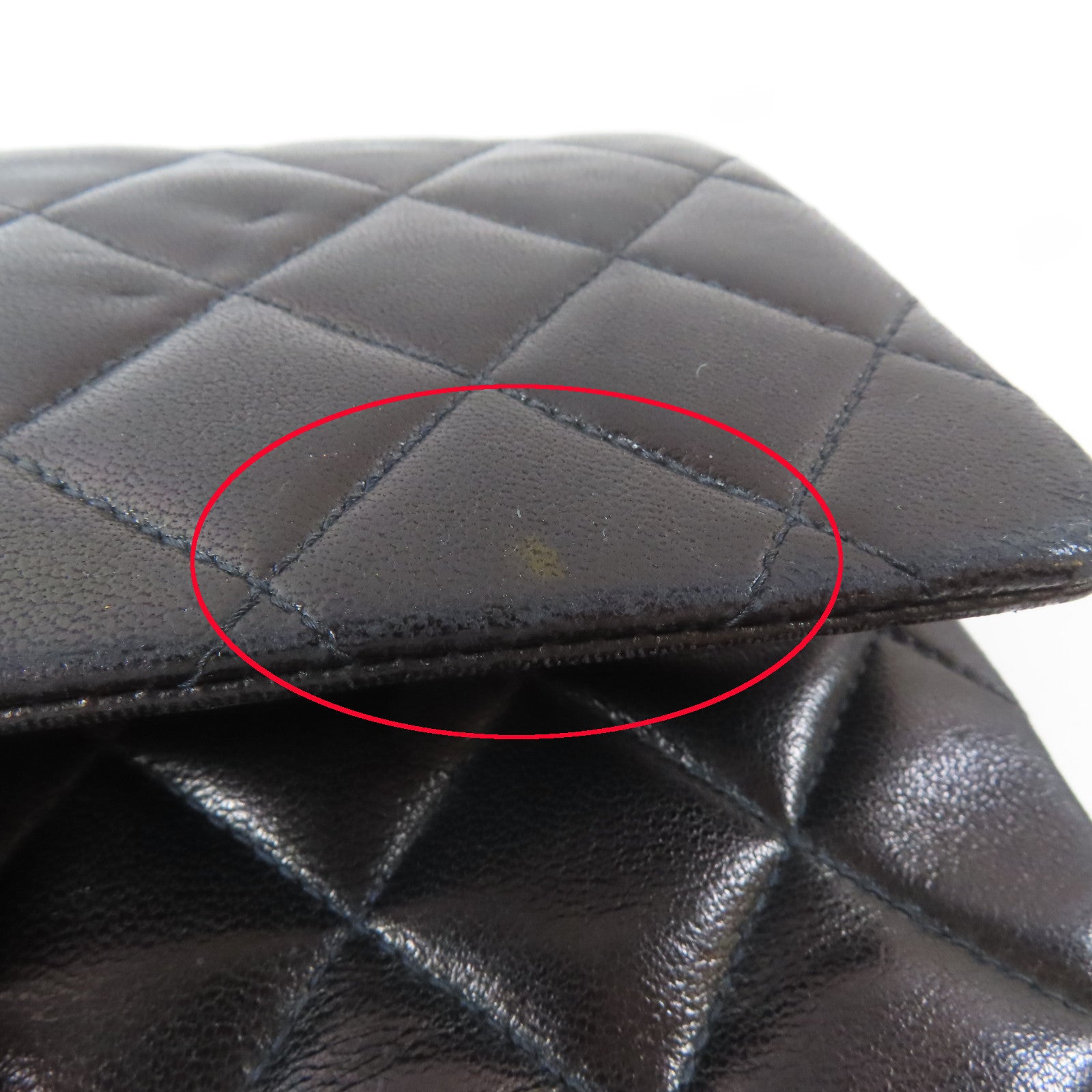 CHANEL 菱格羊皮皮革Vintage Classic 25金扣鏈帶肩背袋黑色