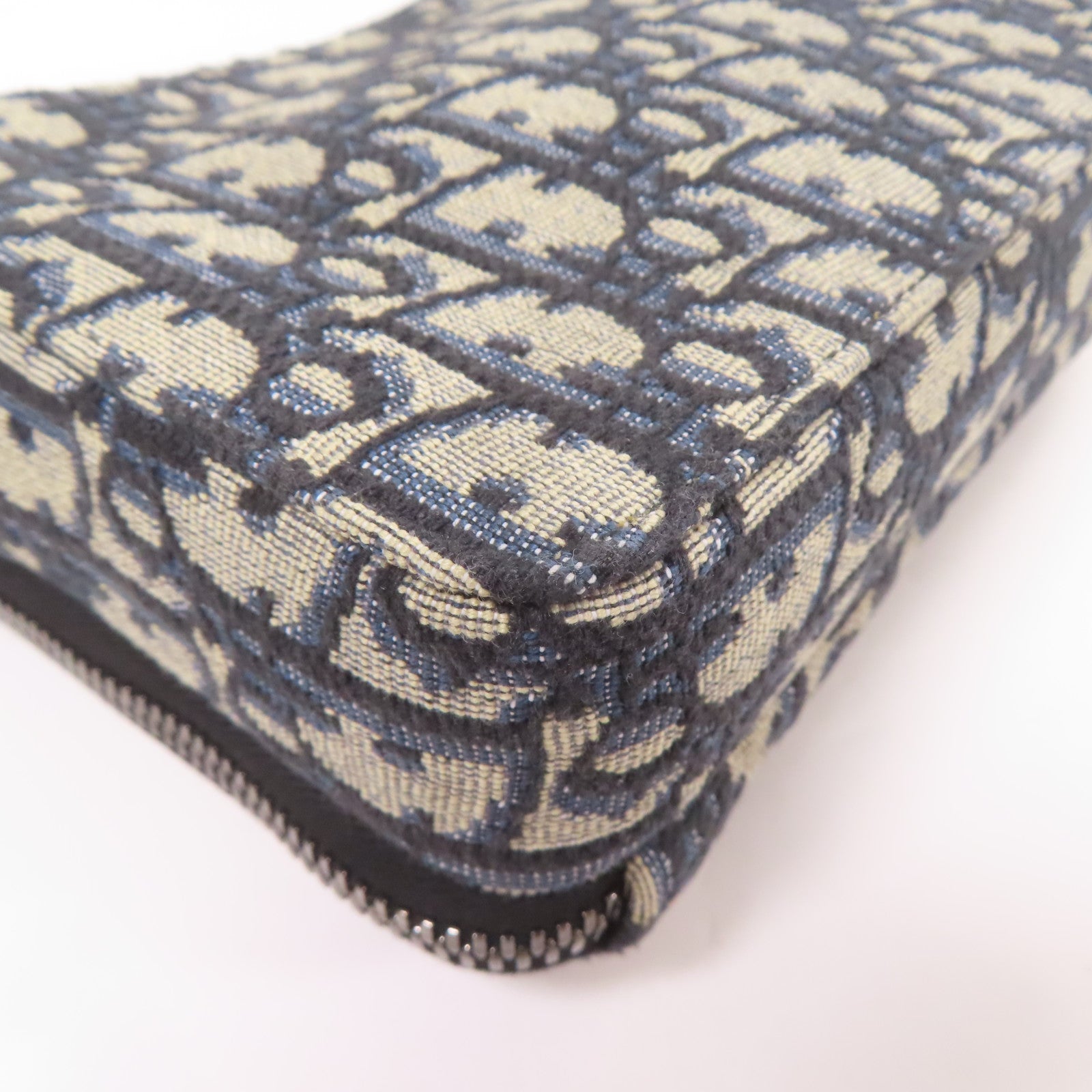 Dior 帆布Oblique銀扣肩背袋