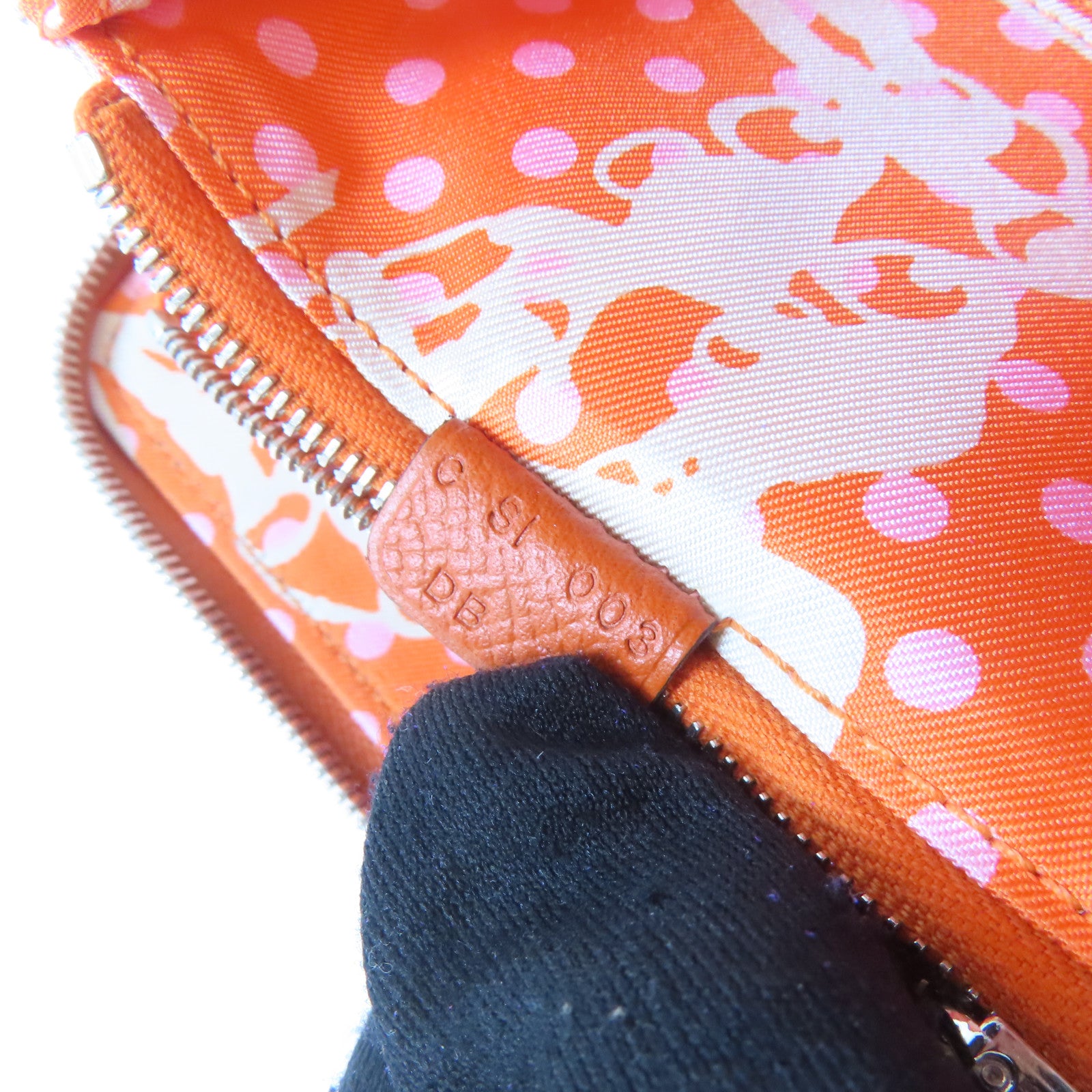 HERMES 【激減優惠】Veau Epsom皮革Silk'In Compact銀扣錢包火焰橘色