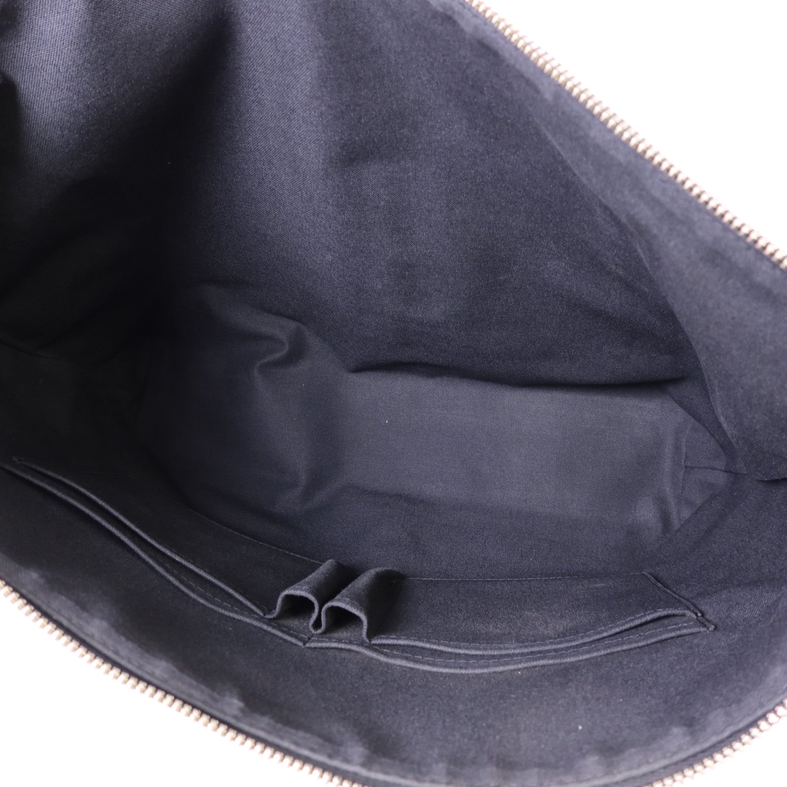 LOUIS VUITTON Damier Graphite Mick GM銀扣肩背袋