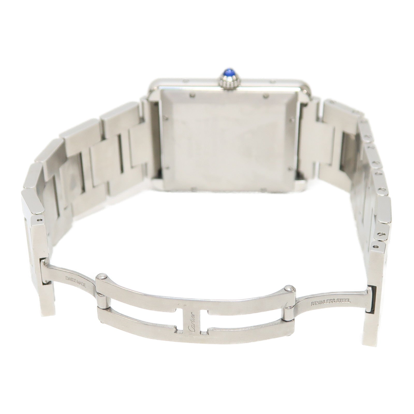 CARTIER Tank Solo不鏽鋼手錶自動機芯白色