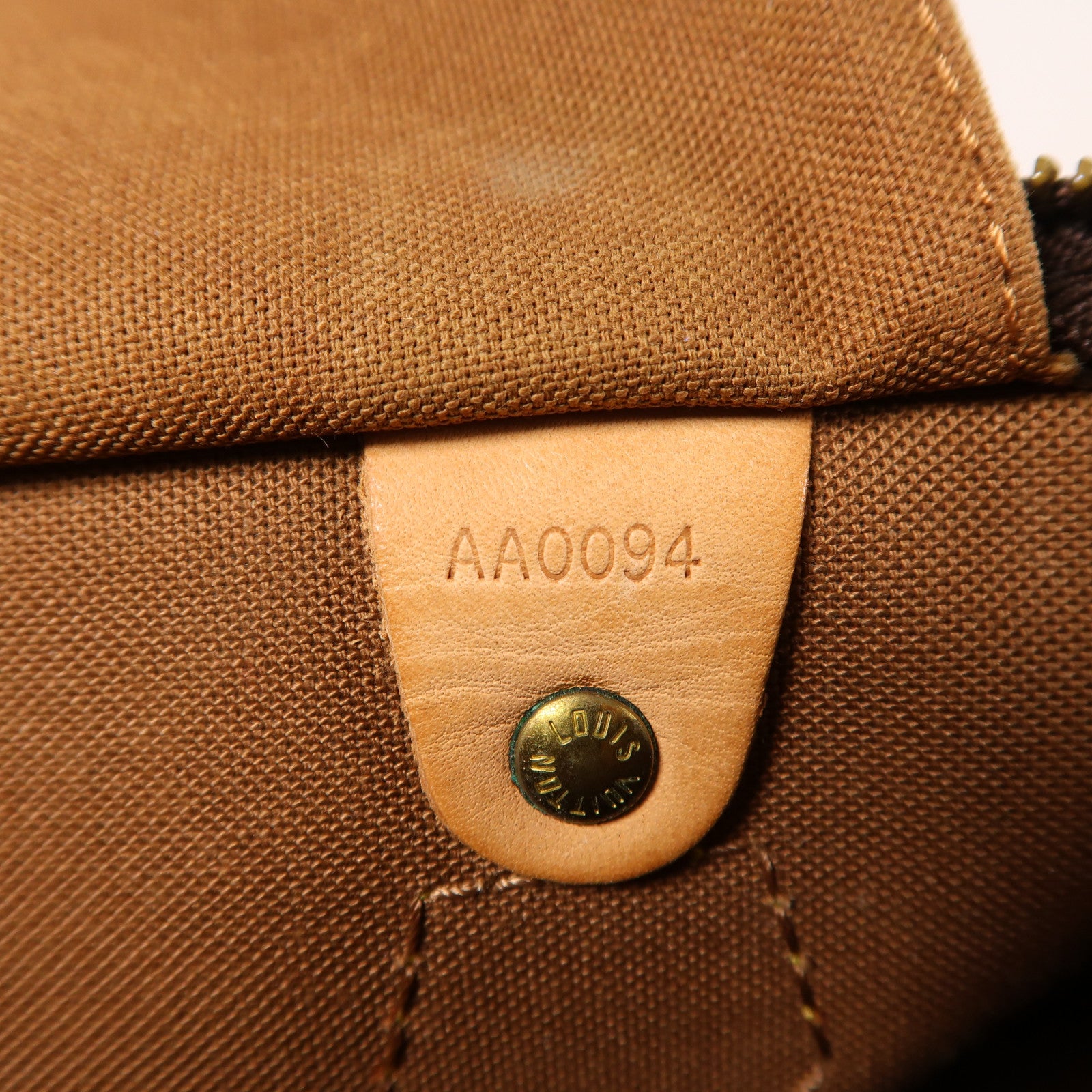 LOUIS VUITTON Monogram Speedy 30金扣手挽袋棕色