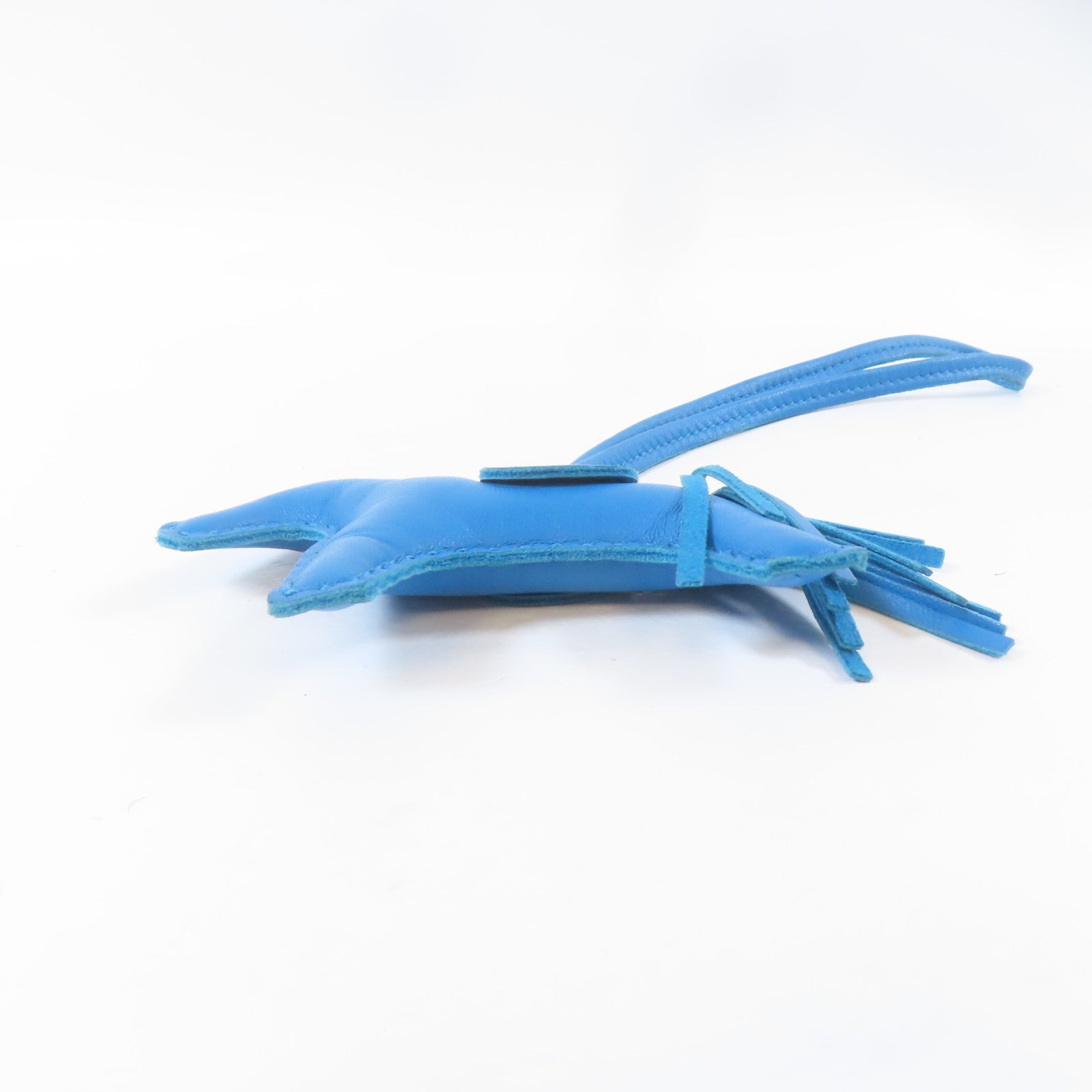 HERMES Swift皮革Rodeo PM掛飾Bleu Zanzibar/藍色