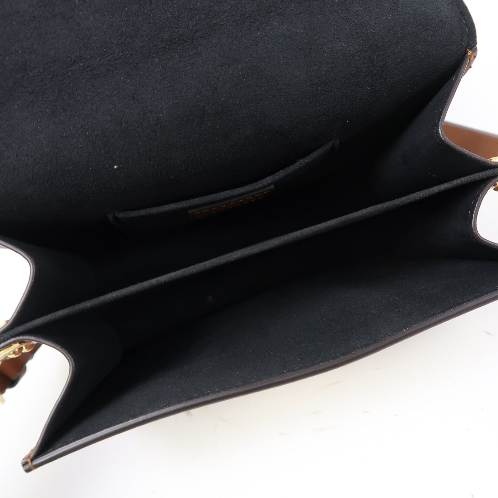 LOUIS VUITTON Monogram Mini Dauphine金扣肩背袋啡色