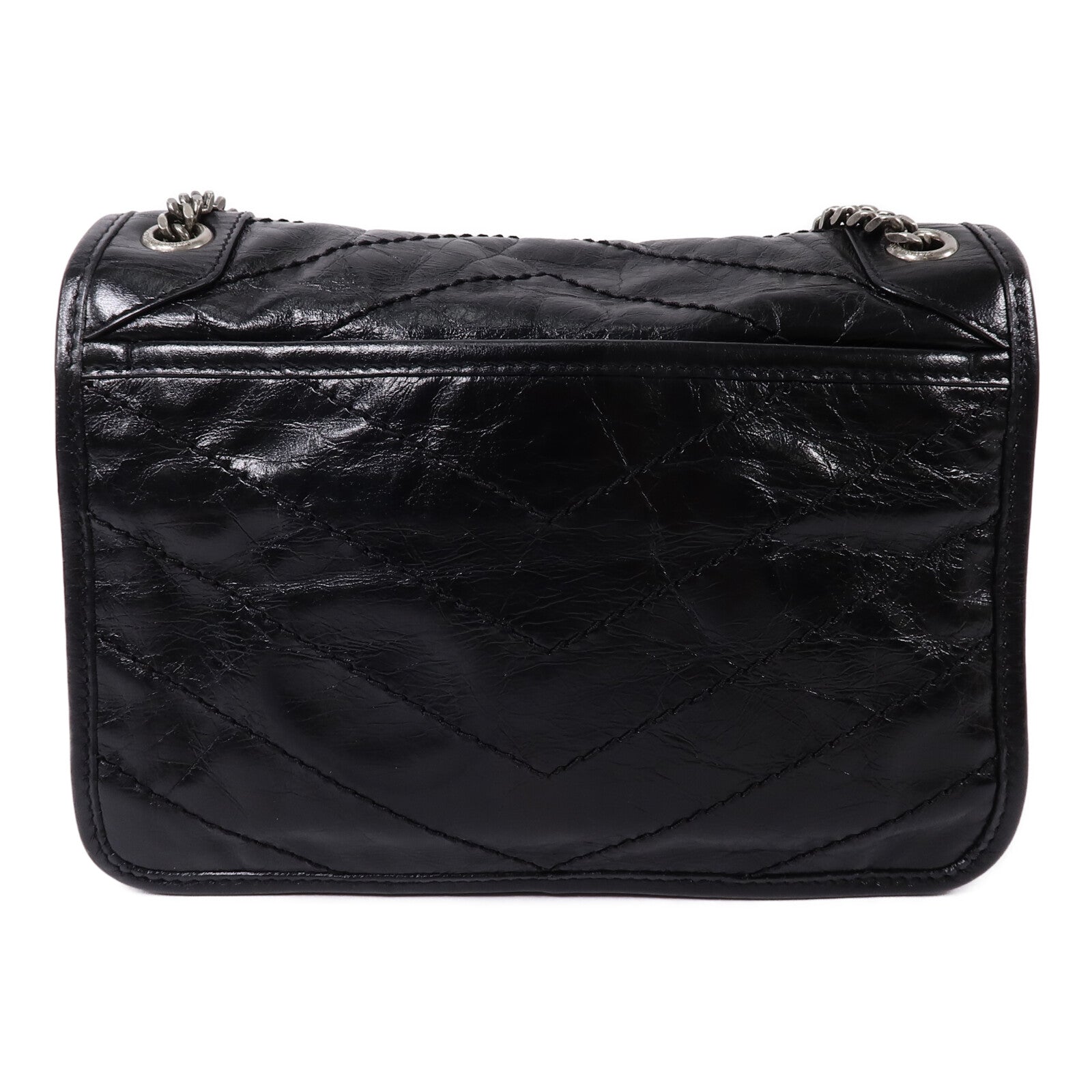 SAINT LAURENT 牛皮皮革Niki Baby鏈帶手挽肩背兩用袋