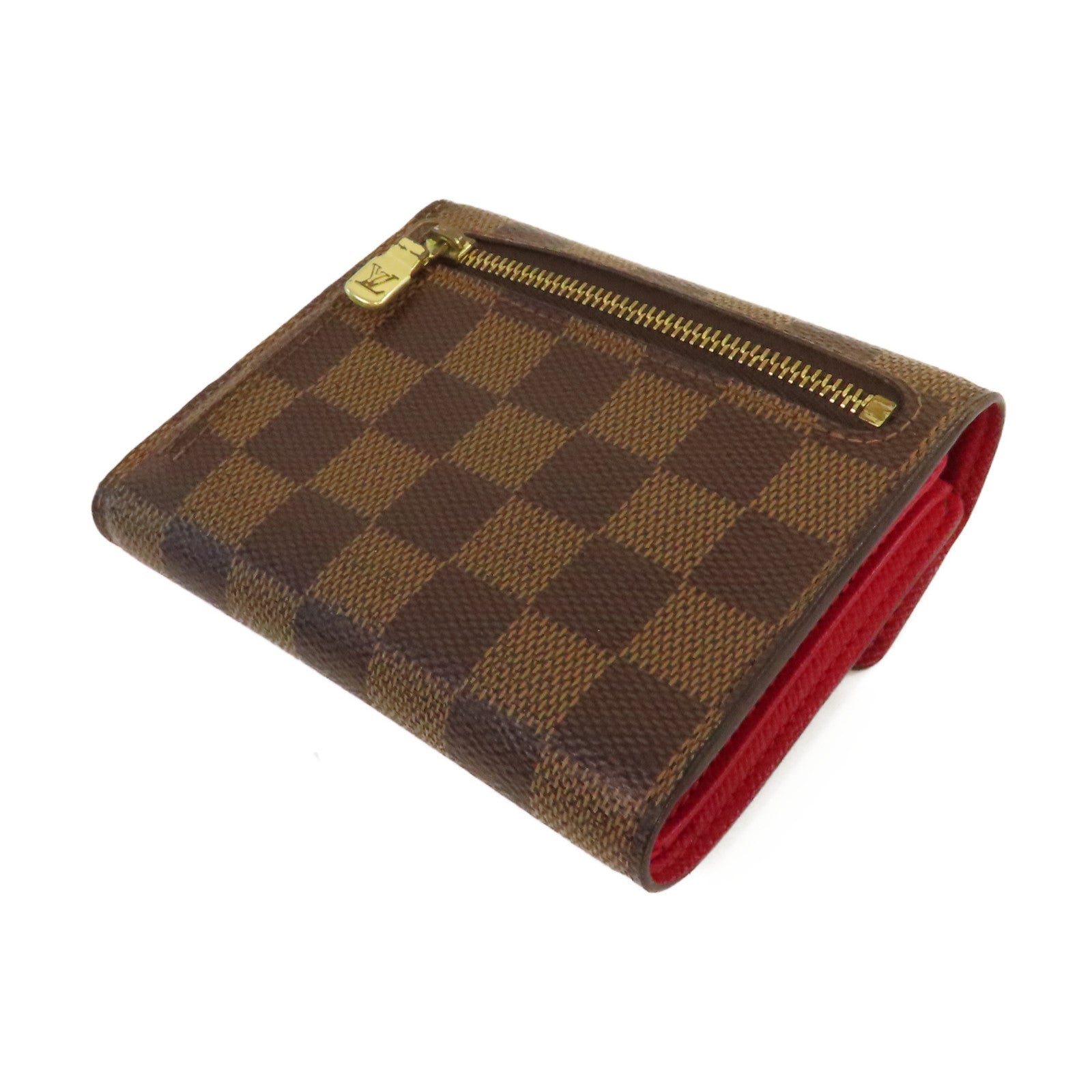 LOUIS VUITTON 【激減優惠】Damier Koala Wallet金扣短錢包啡色