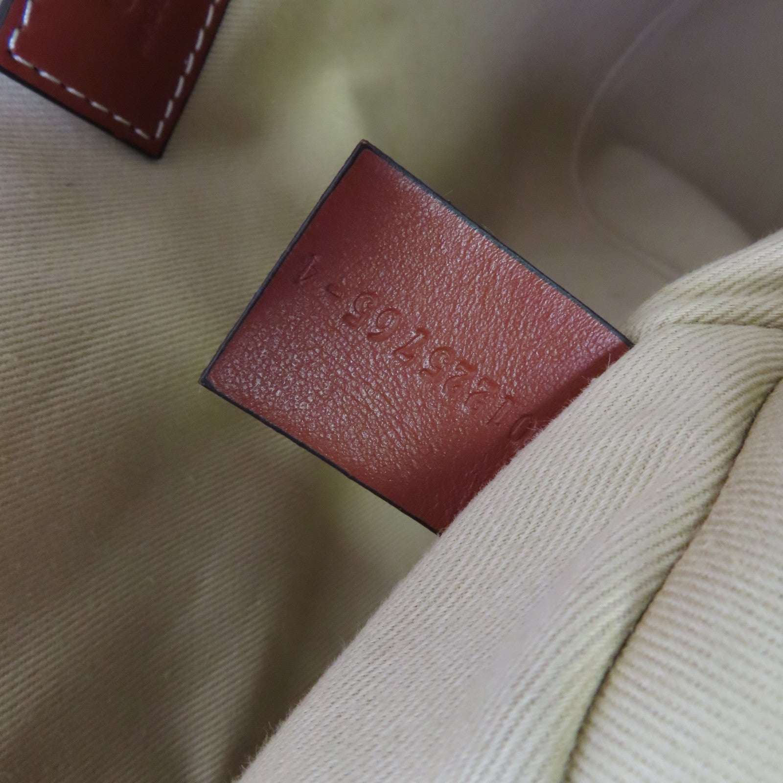 Chloe 帆布Woody Tote Medium Bag肩背袋杏色/啡色