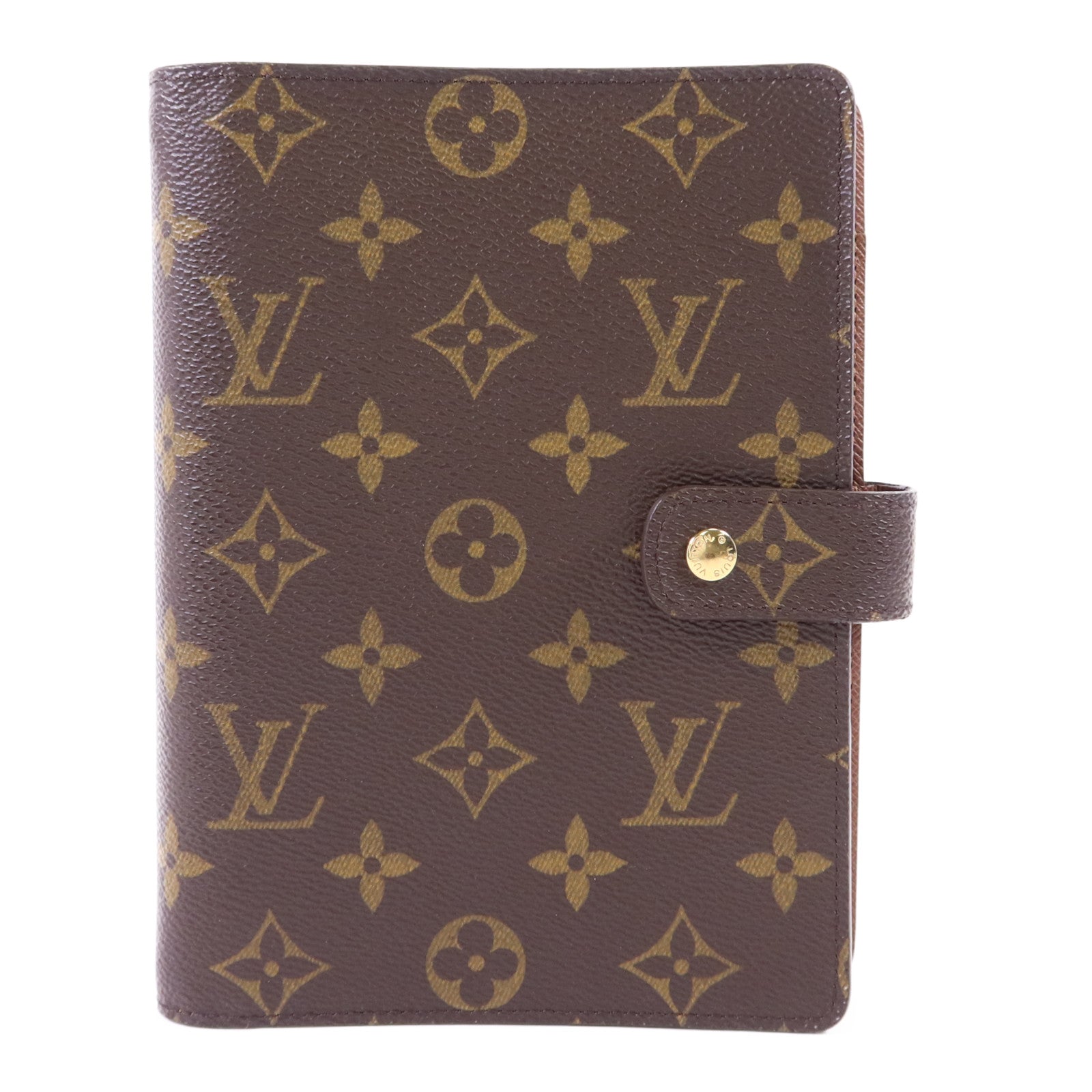 LOUIS VUITTON Monogram Agende MM金扣手帳簿R20105