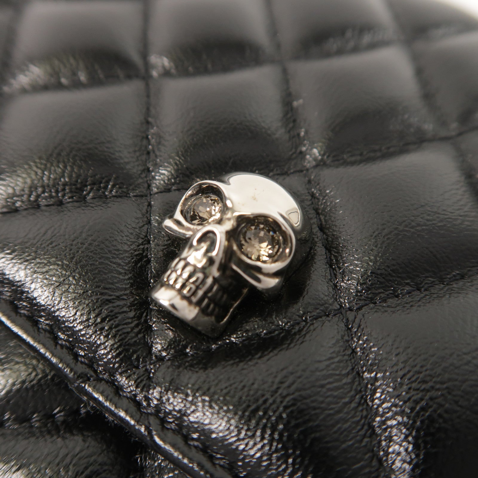 SELECTION 牛皮皮革Alexander McQueen Skull Bag鏈帶肩背袋