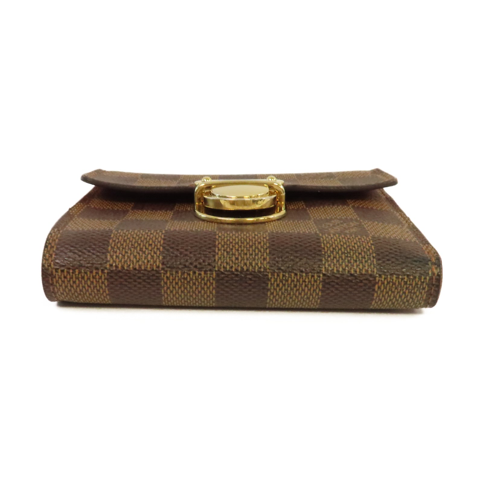 LOUIS VUITTON 【激減優惠】Damier Koala Wallet金扣短錢包啡色