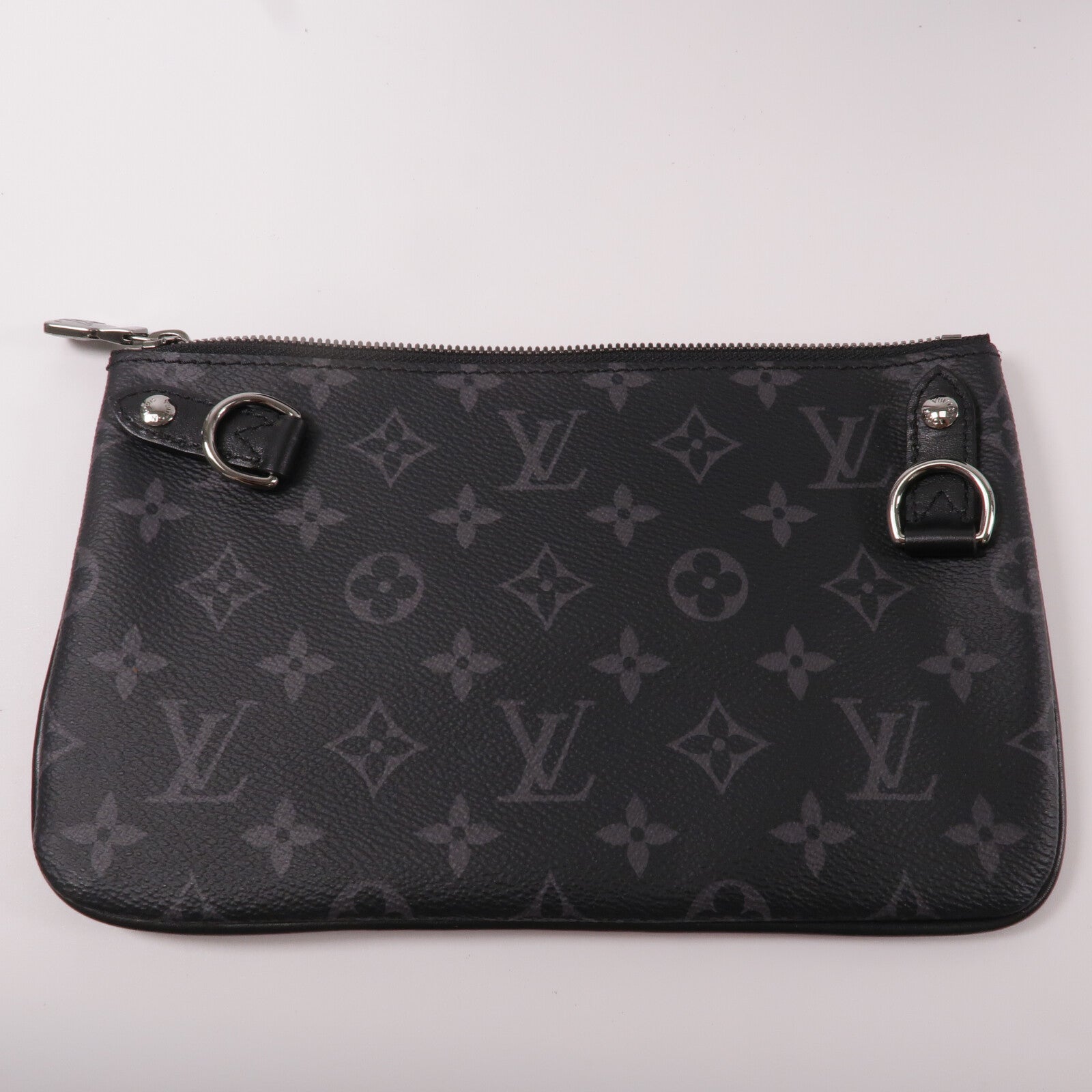 LOUIS VUITTON Monogram Eclipse Reverse Trio Messenger肩背袋