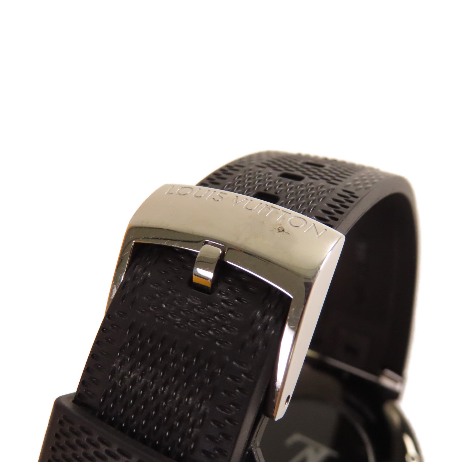 LOUIS VUITTON 【激減優惠】Tambour Horizon Digital Smart Watch不鏽鋼/陶瓷/橡膠帶電子手錶黑色