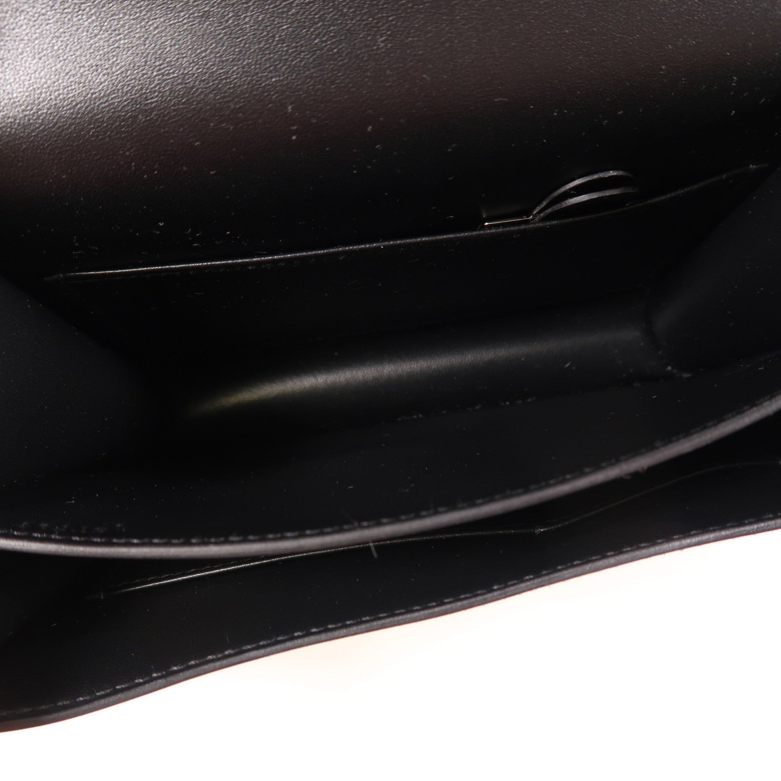 HERMES Box Calf皮革Constance Mini金扣手挽肩背兩用袋Noir