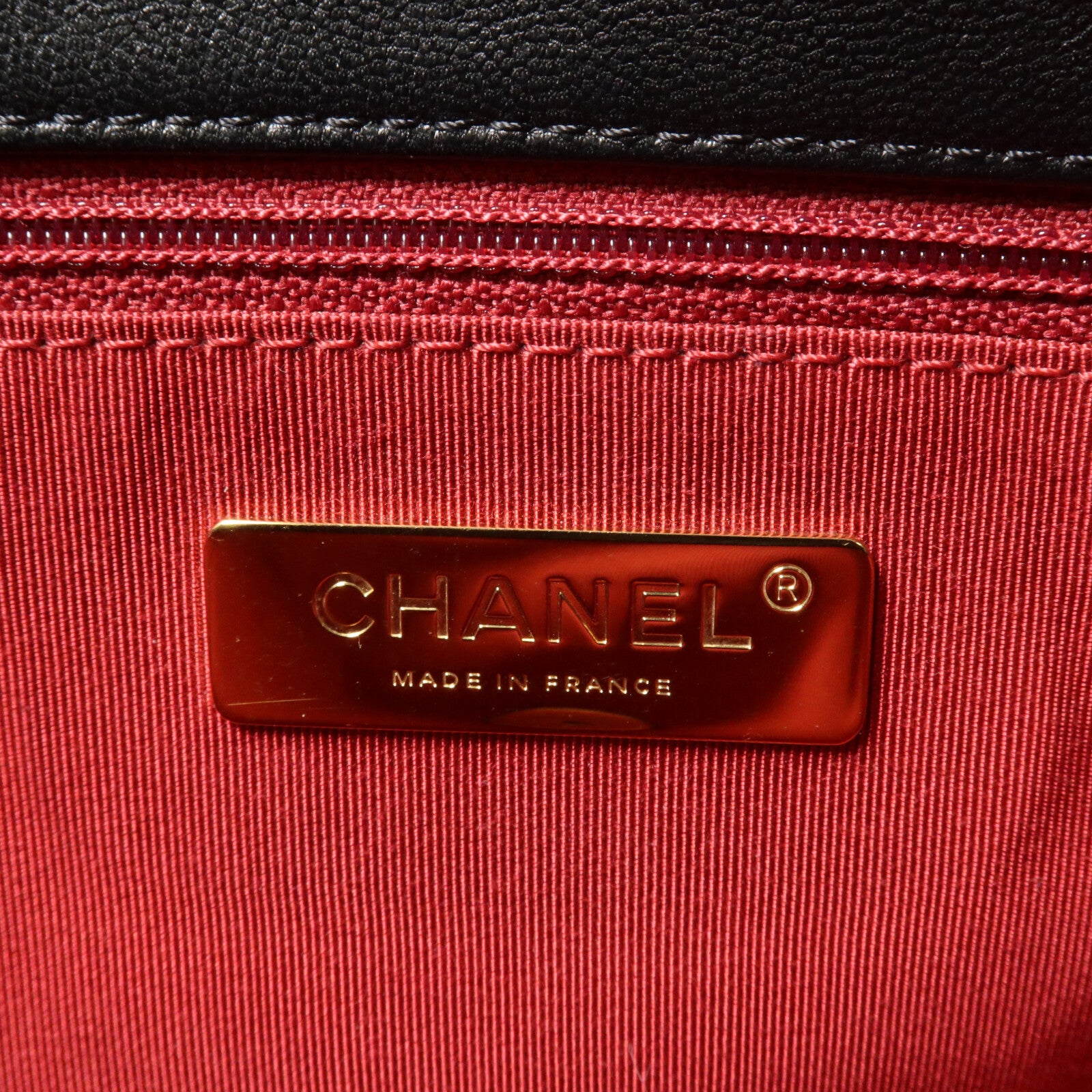 CHANEL 羊皮皮革C19 Large鏈帶手挽肩背兩用袋