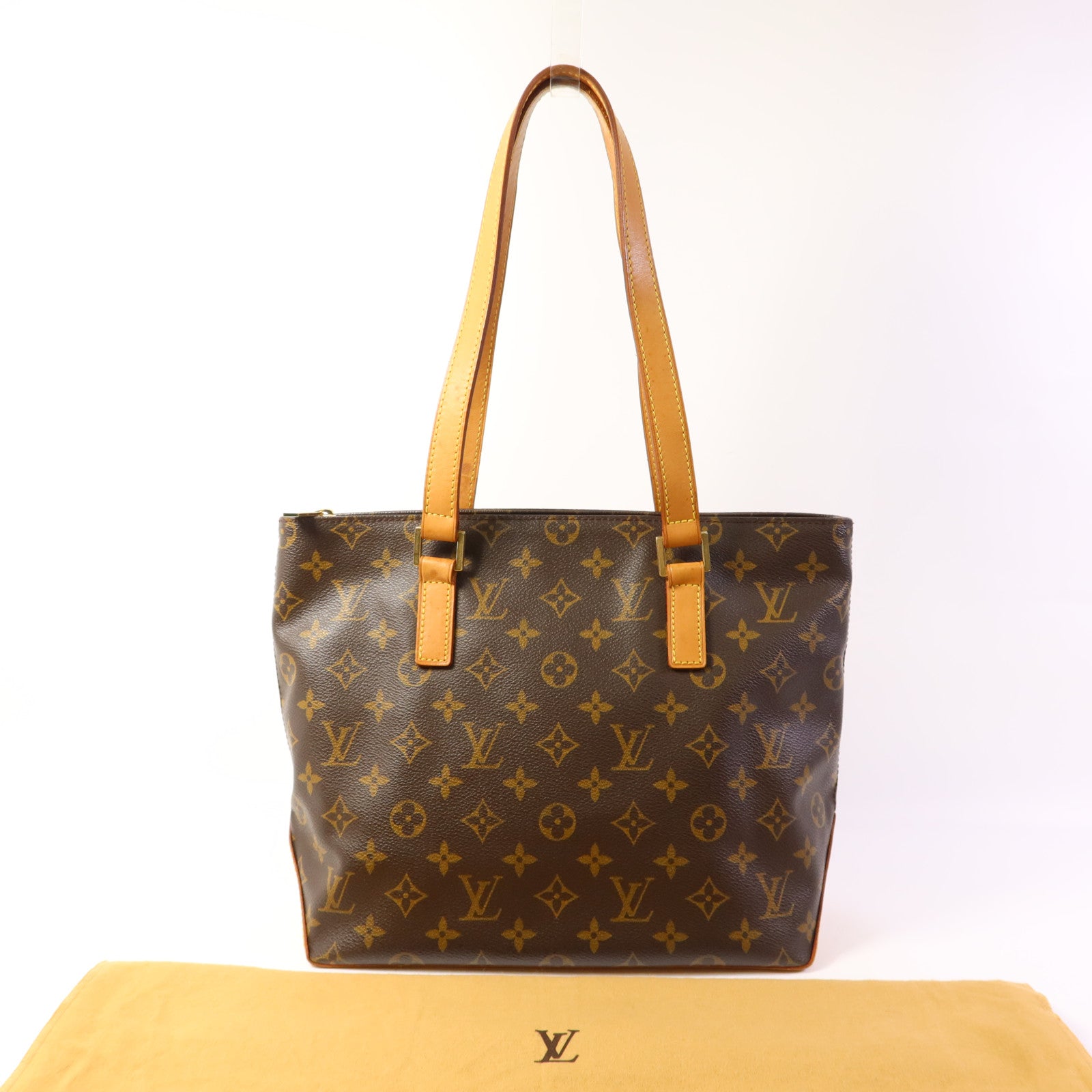LOUIS VUITTON Monogram Cabas Piano金扣肩背袋