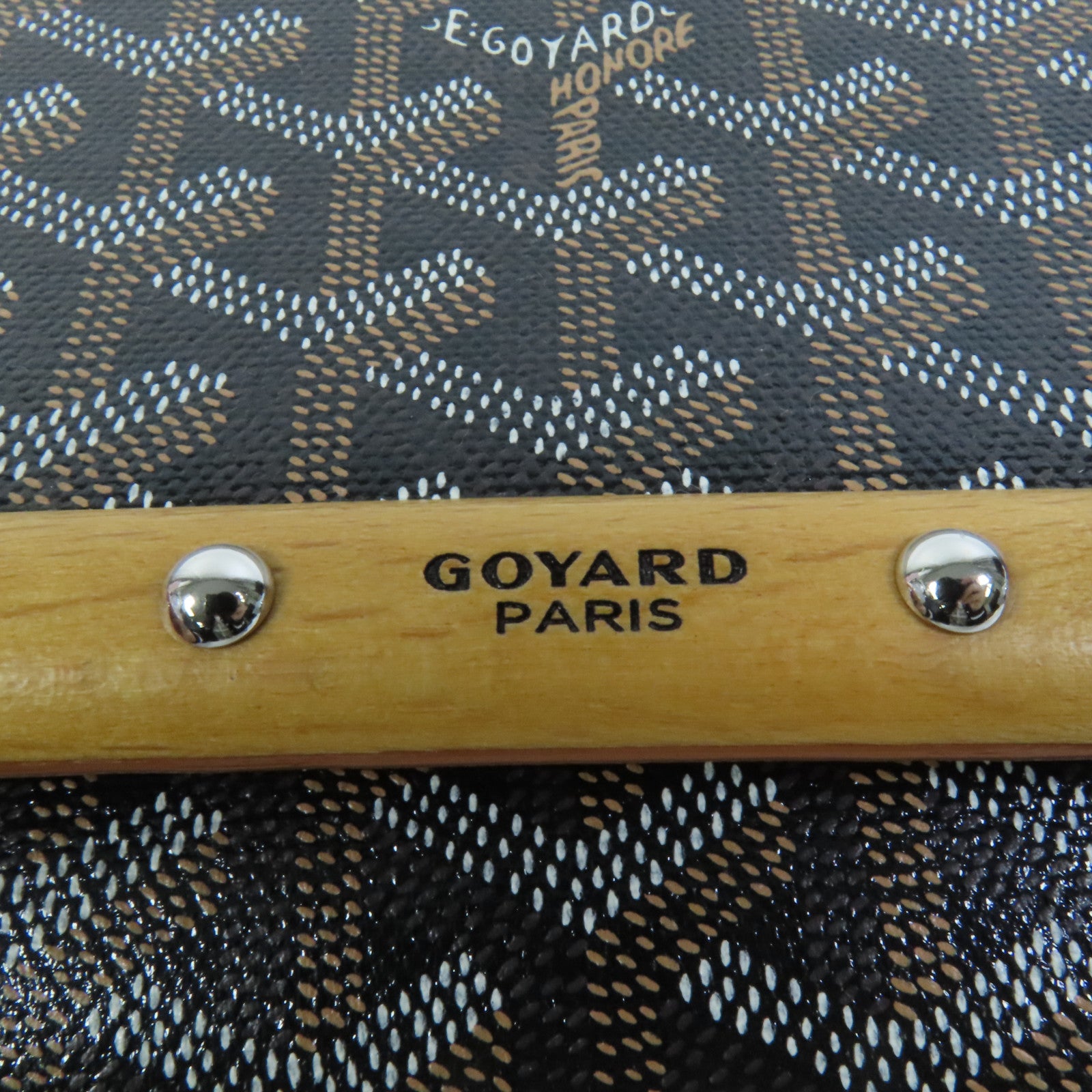 GOYARD 塗層帆布Monte-Carlo PM銀扣肩背袋