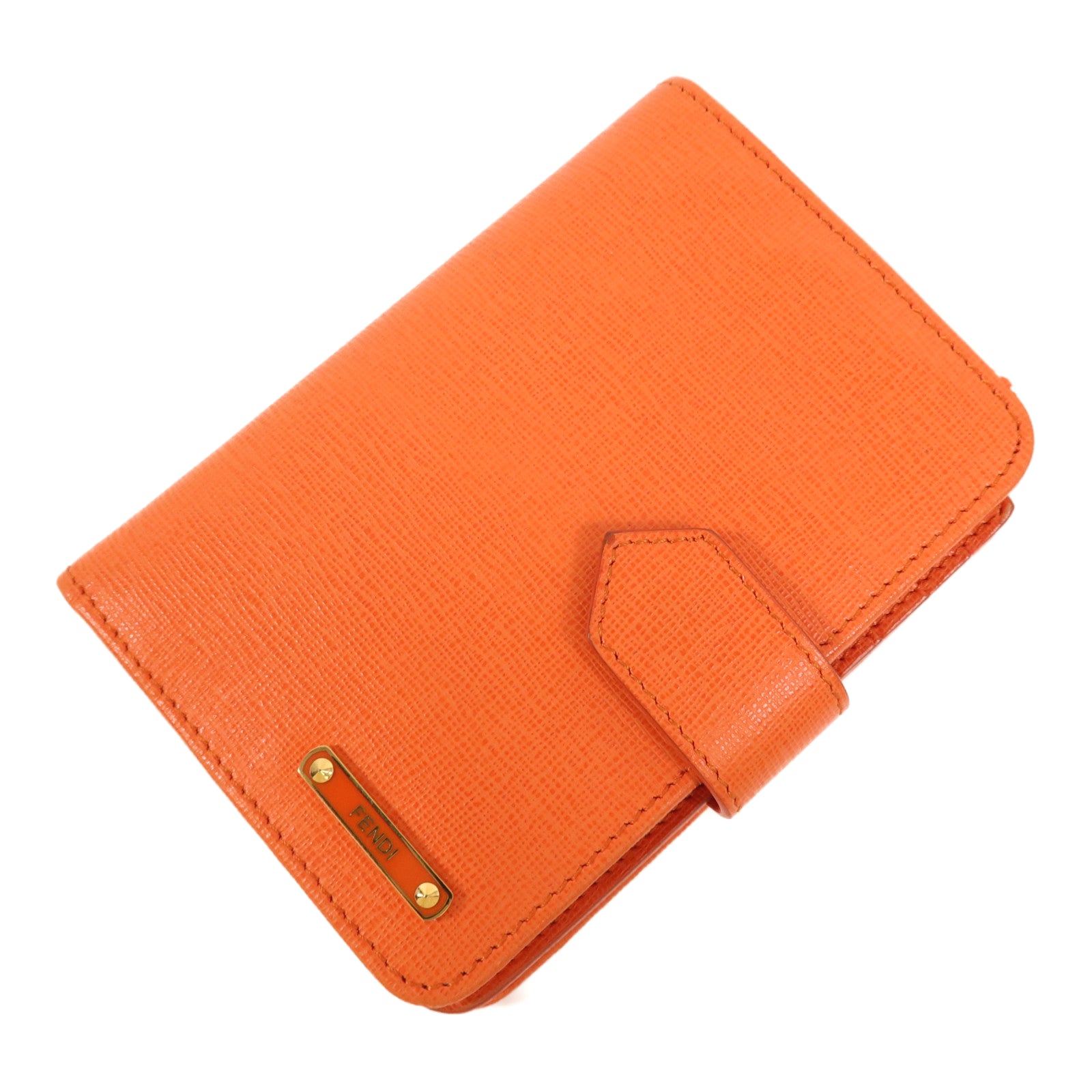 FENDI 牛皮皮革Wallet金扣錢包