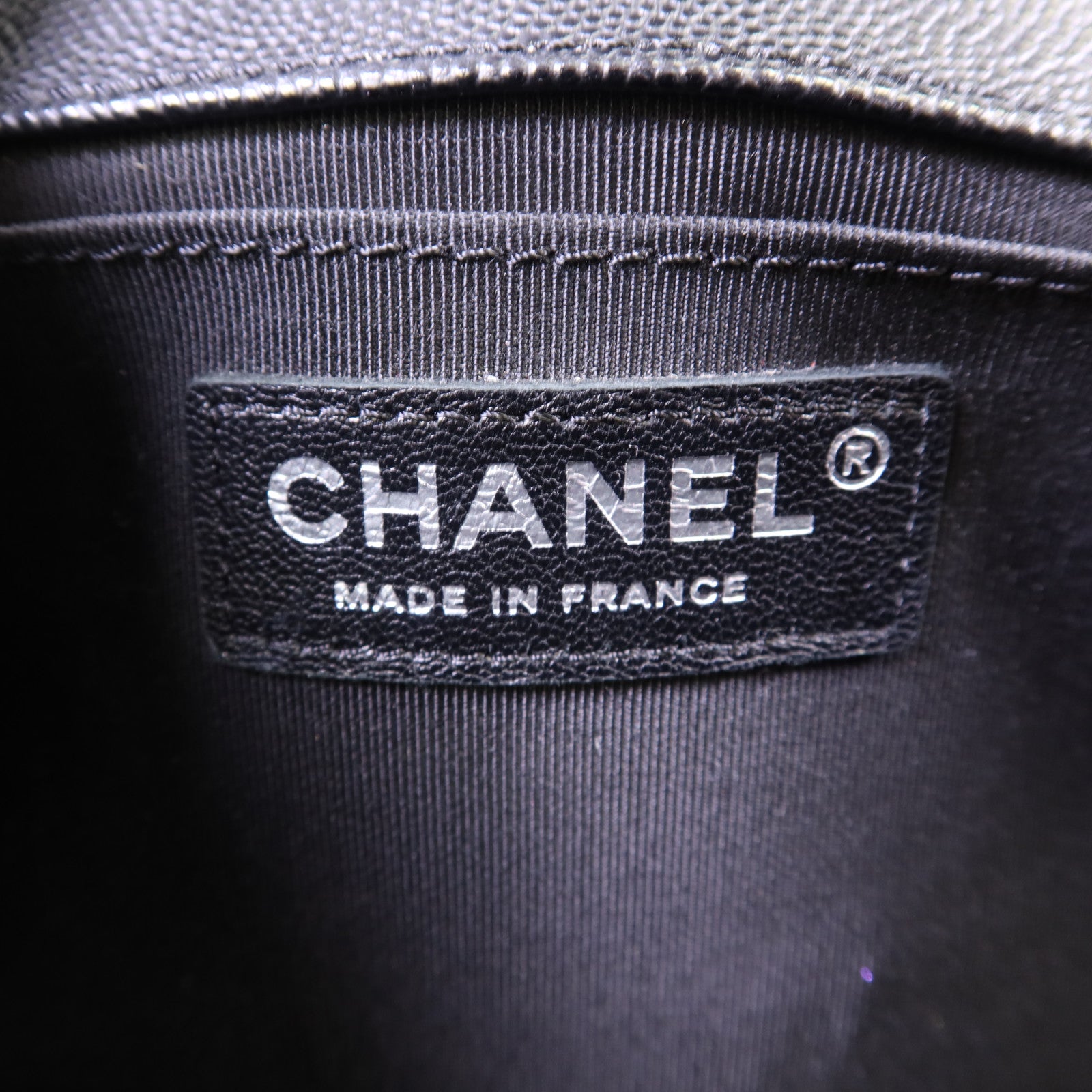 CHANEL 牛皮皮革Boy 25鏈帶肩背袋