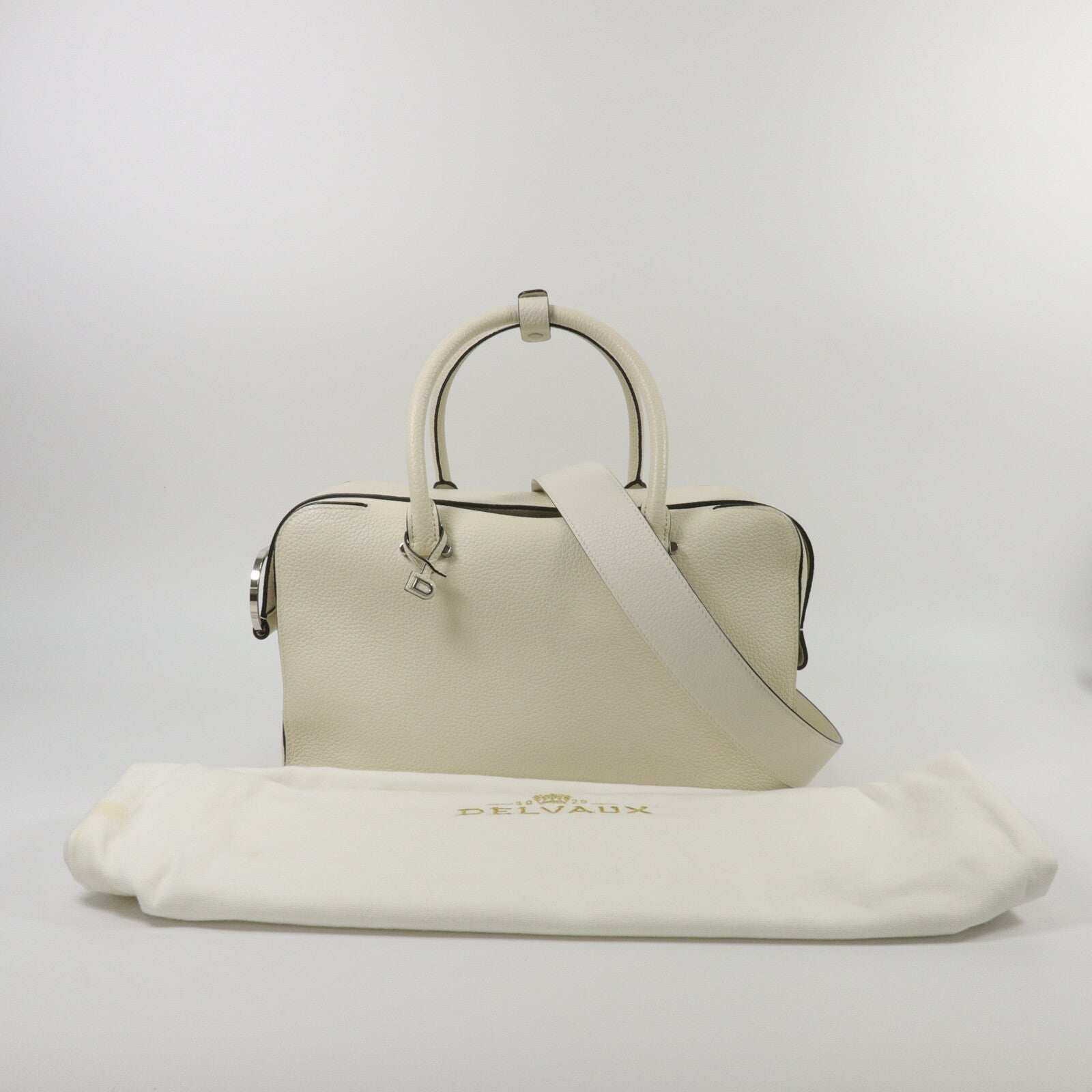 Delvaux 牛皮皮革Cool Box GM手挽肩背兩用袋