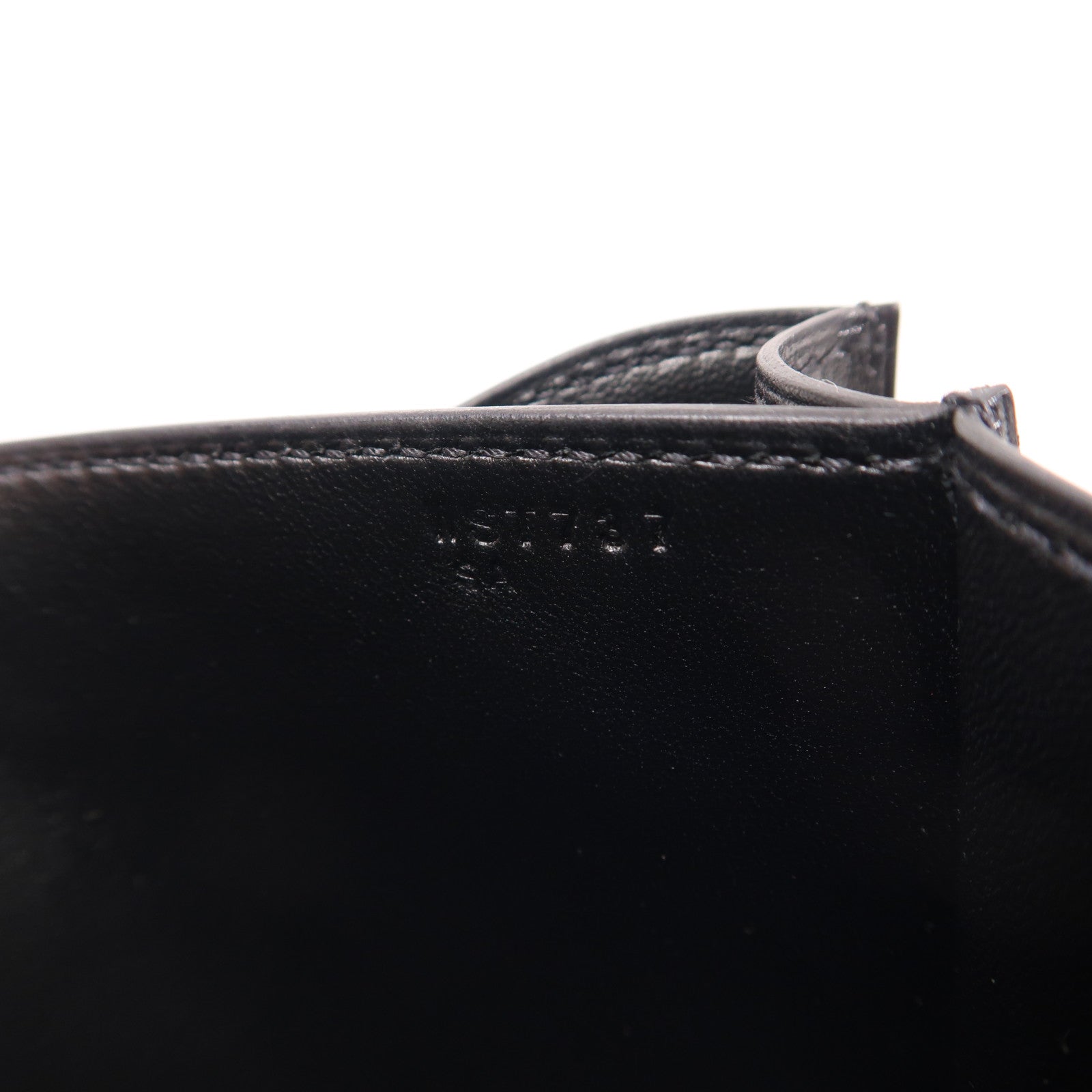 HERMES Box Calf皮革Constance Mini金扣手挽肩背兩用袋Noir