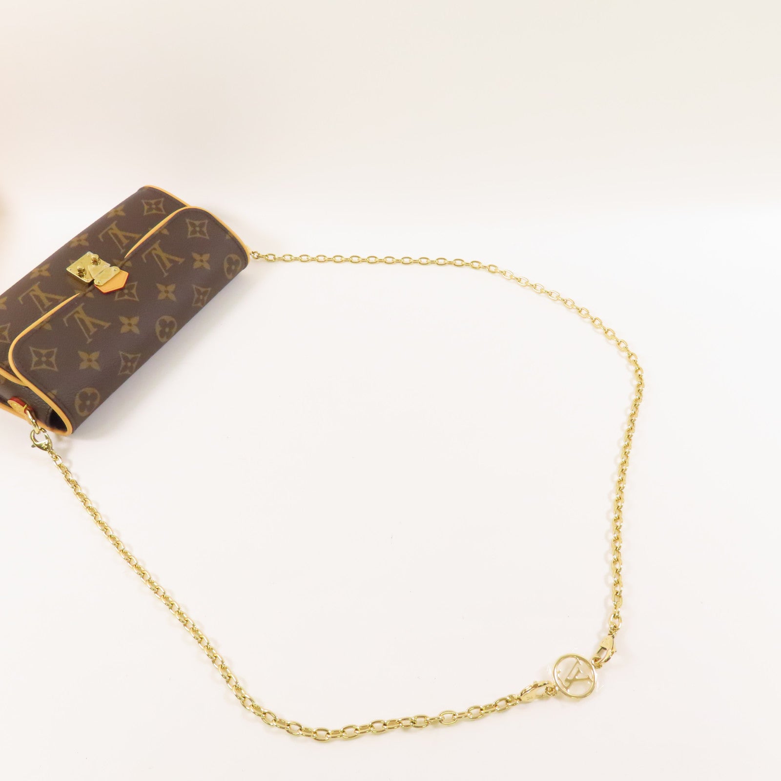 LOUIS VUITTON Monogram Pochette Camille金扣手挽肩背兩用袋