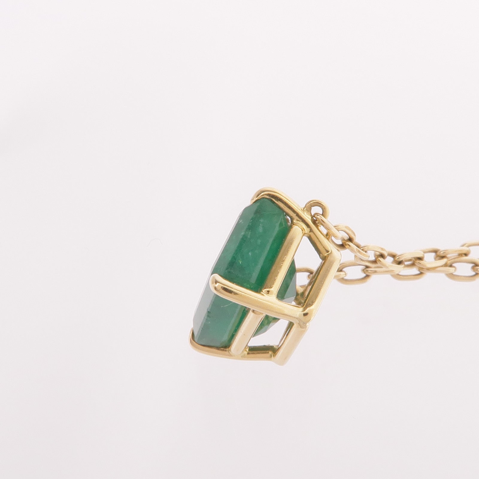 JEWELRY 【激減優惠】18K黃金Emerald Necklace綠寶石項鍊