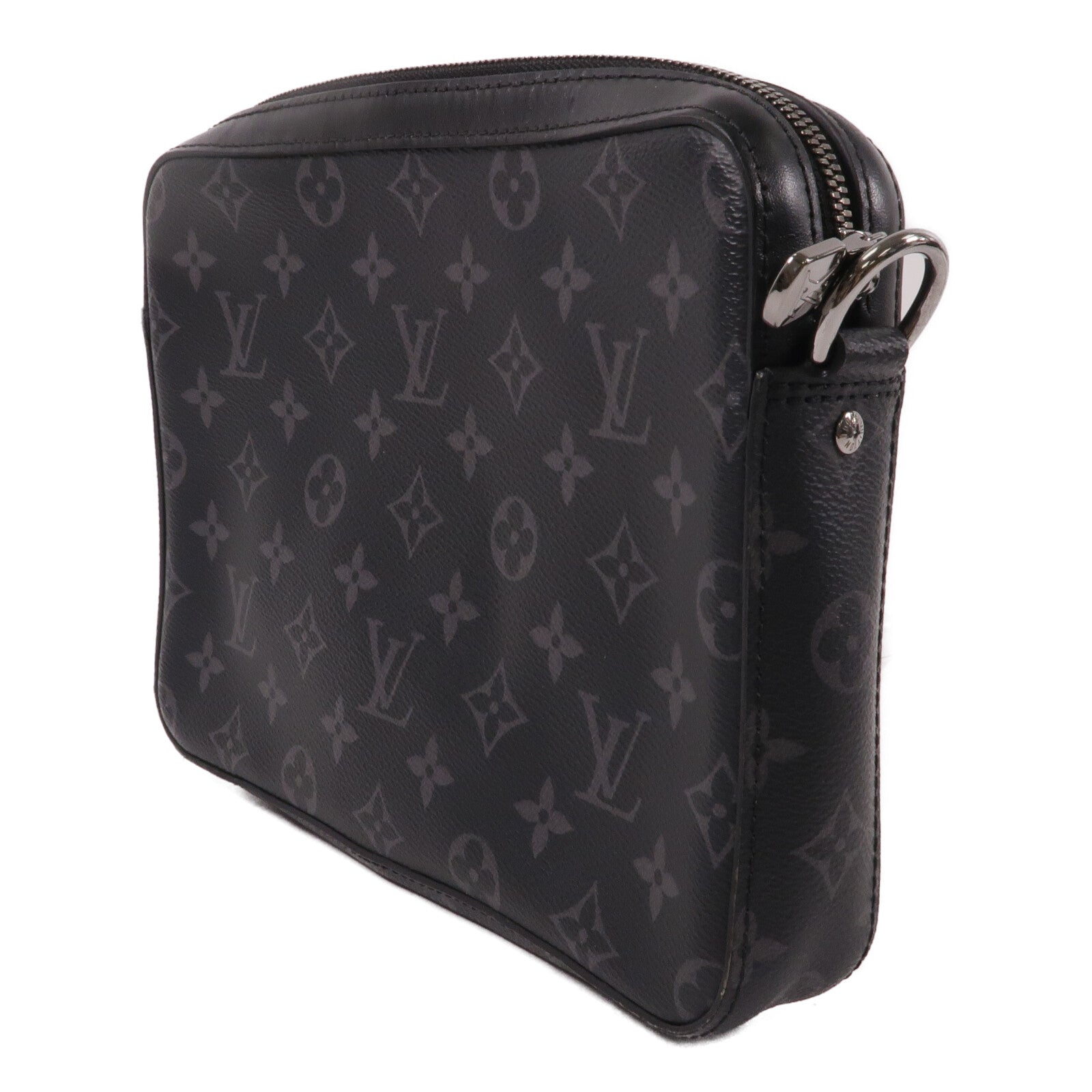 LOUIS VUITTON Monogram Eclipse Reverse Trio Messenger肩背袋
