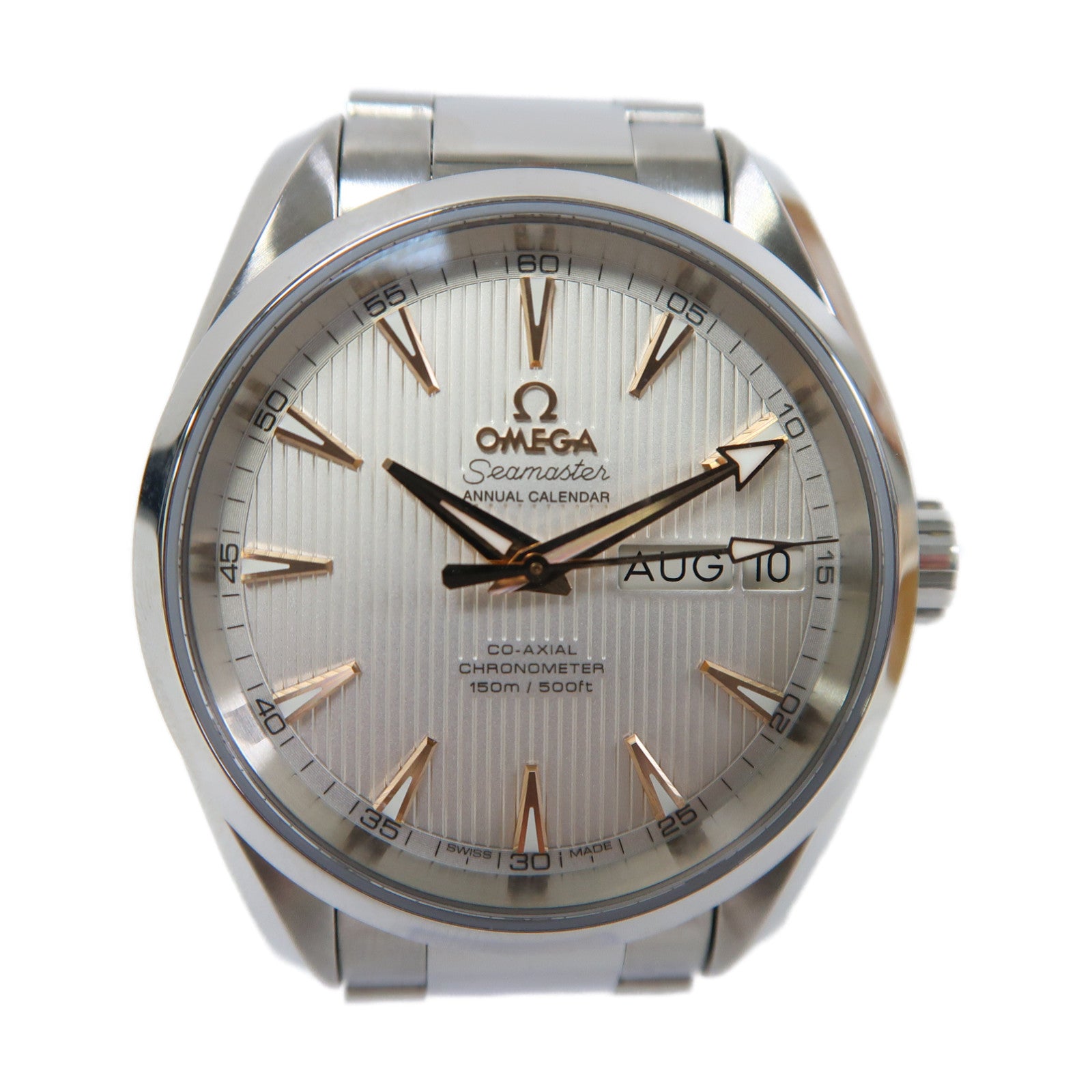 OMEGA Seamaster Aquaterra不鏽鋼手錶自動機芯白色