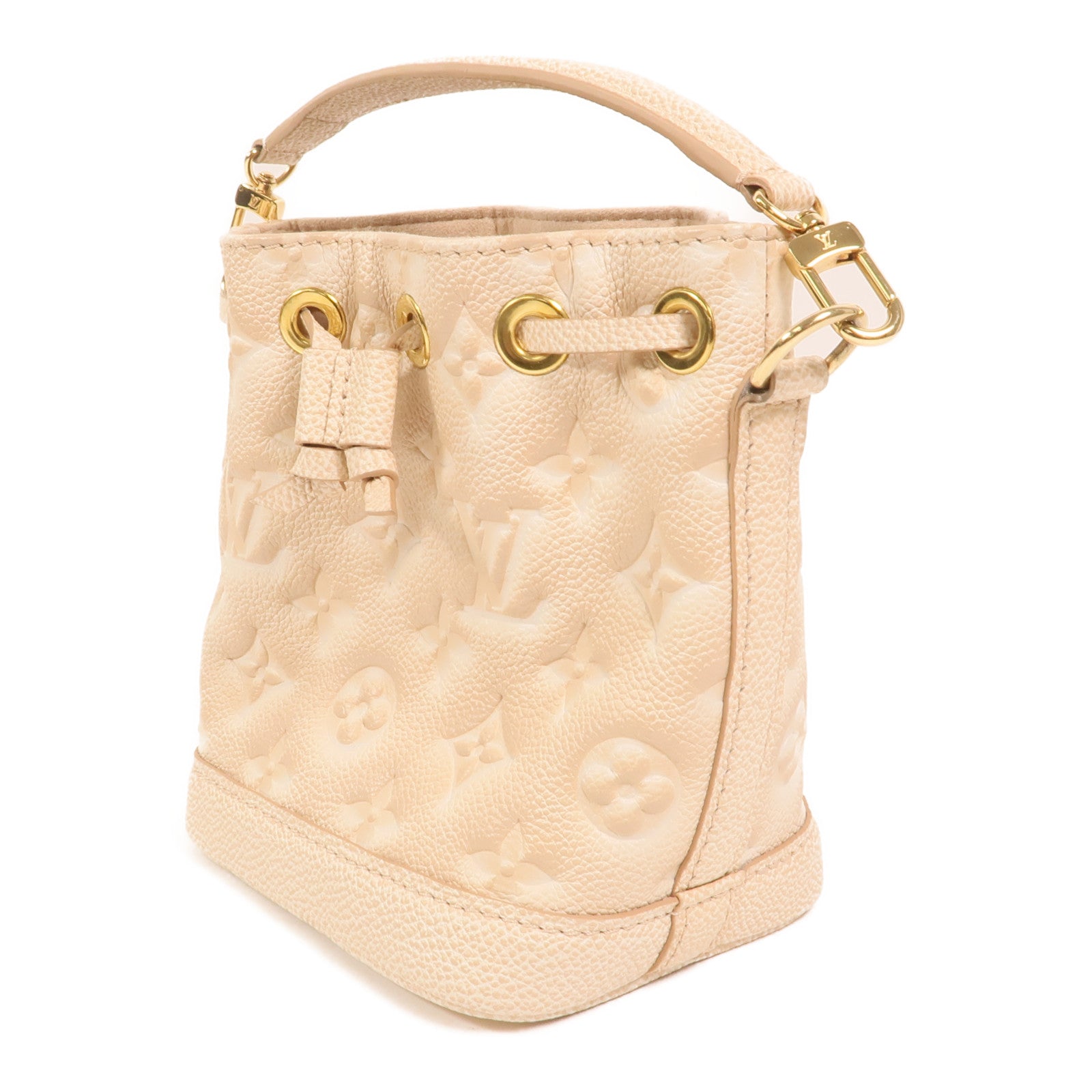 LOUIS VUITTON Monogram Empreinte Nano Noe金扣手挽肩背兩用袋