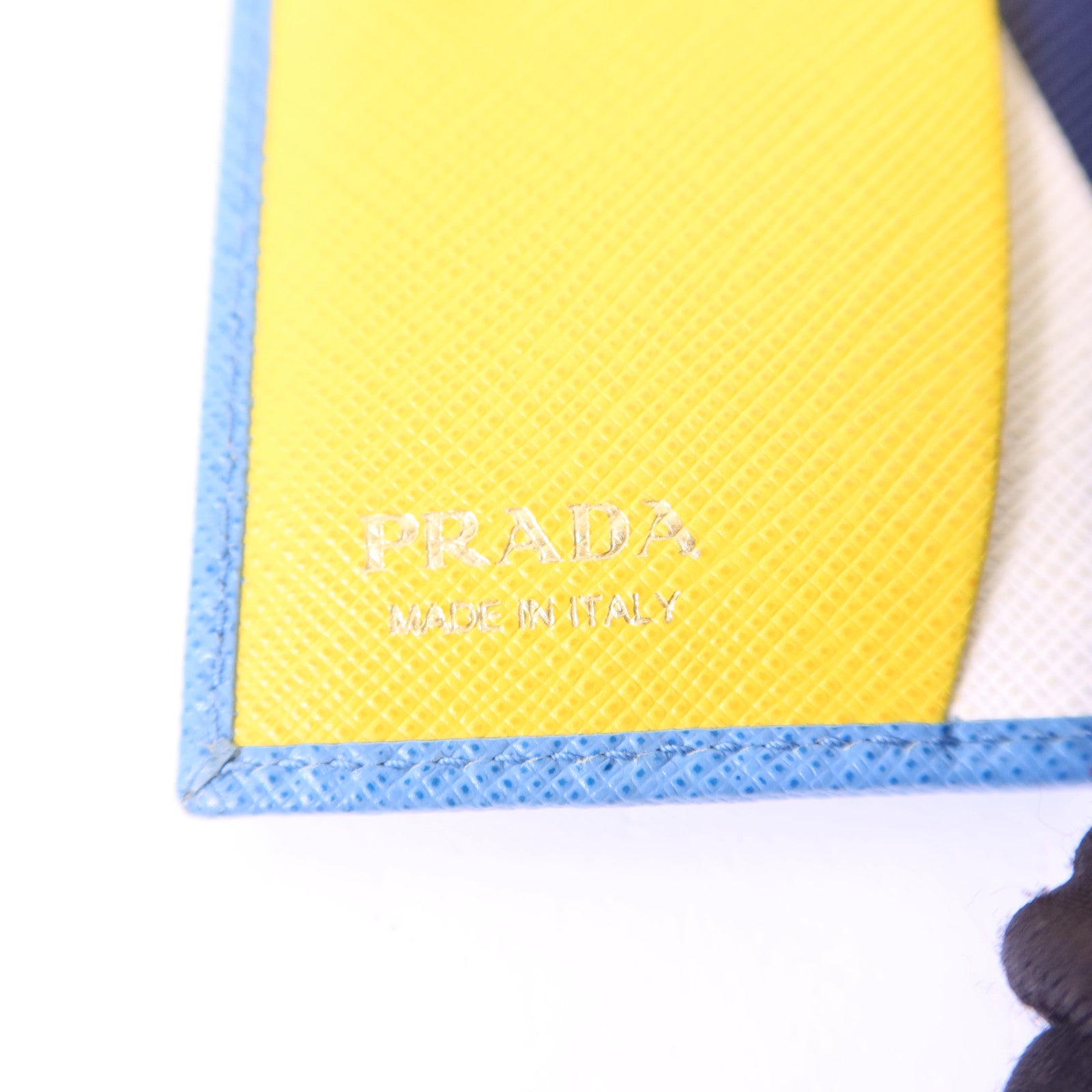 PRADA 【激減優惠】牛皮皮革Wallet金扣錢包