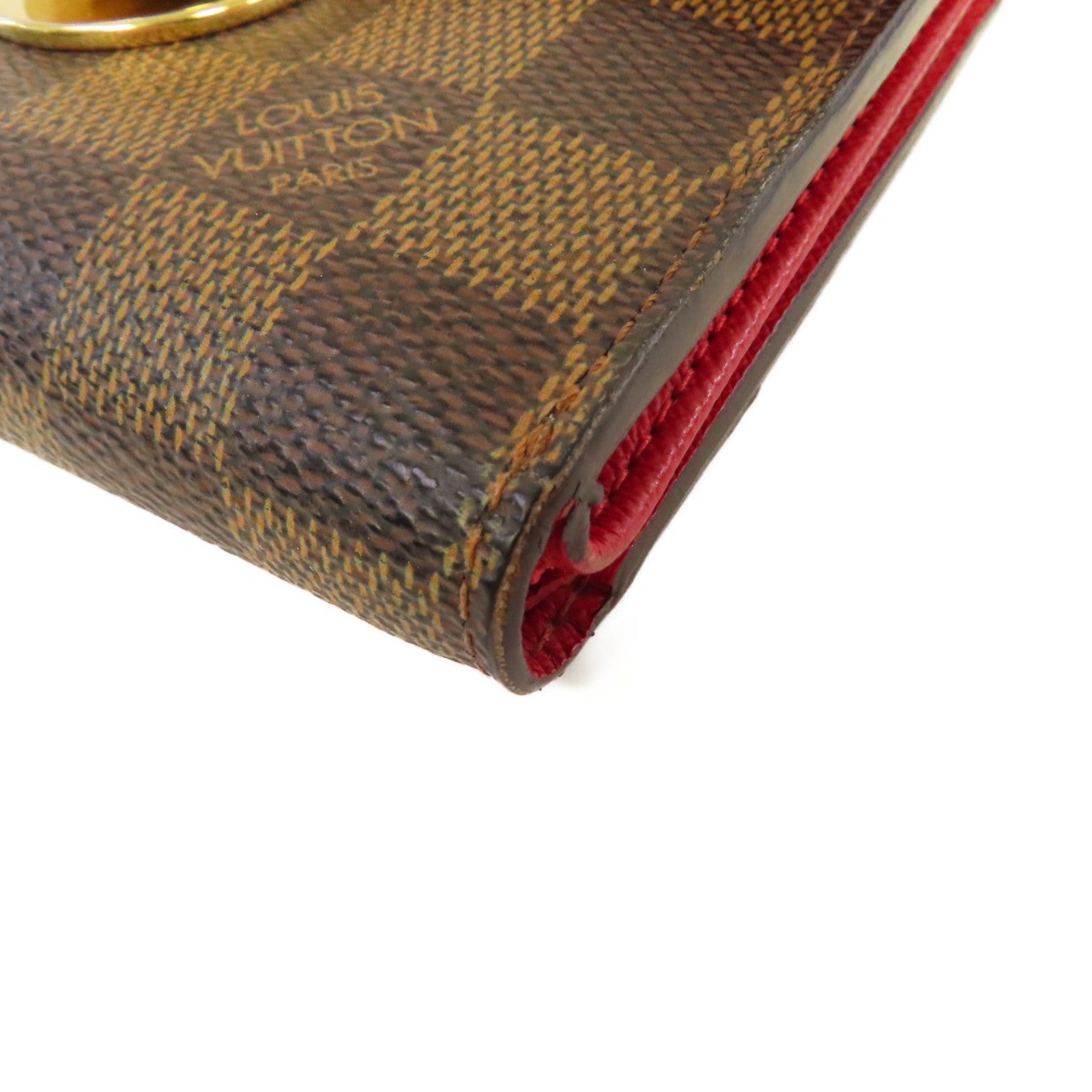 LOUIS VUITTON 【激減優惠】Damier Koala Wallet金扣短錢包啡色