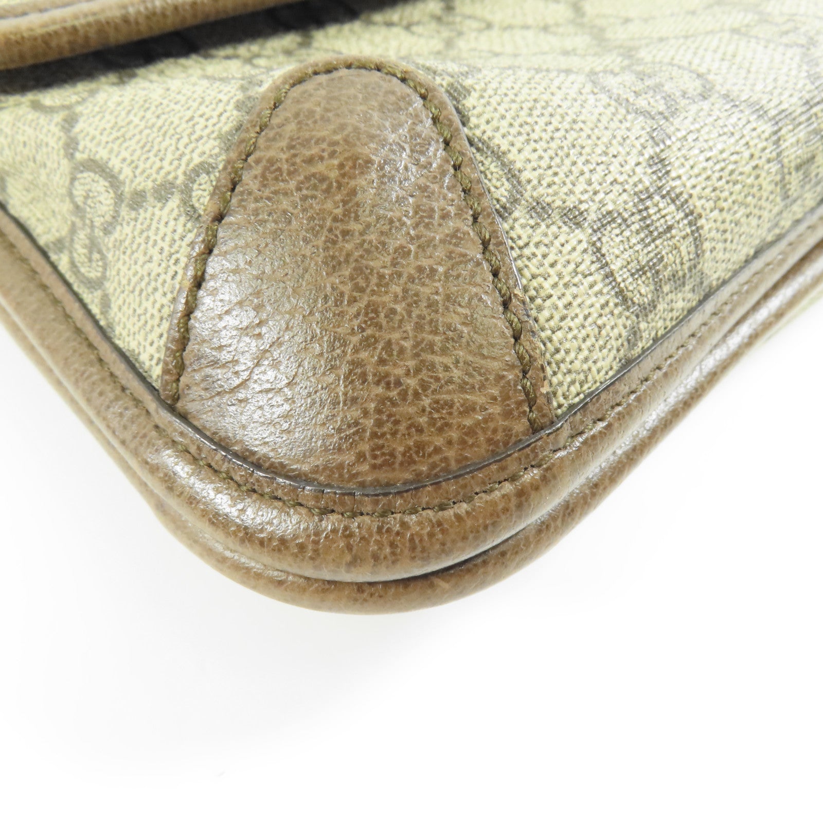 GUCCI 塗層帆布Neo Vintage Small Messenger Bag金扣肩背袋