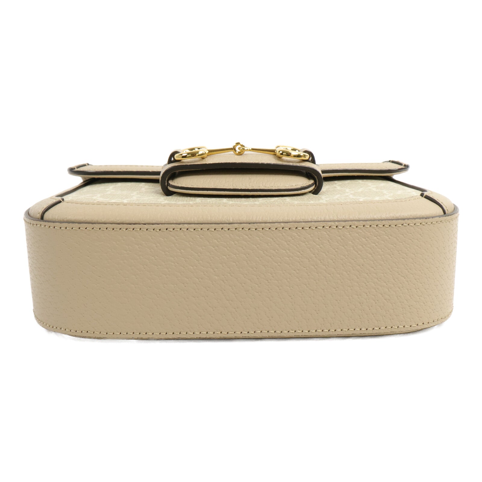 GUCCI 塗層帆布Horsebit 1955 Small Shoulder Bag肩背袋