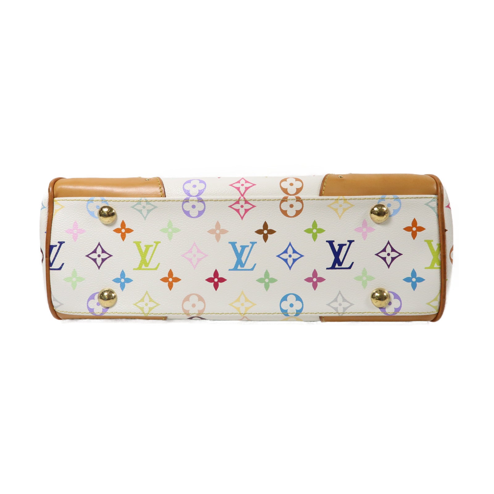 LOUIS VUITTON 【激減優惠】Monogram Multicolore Beverly MM金扣肩背袋白色/彩色
