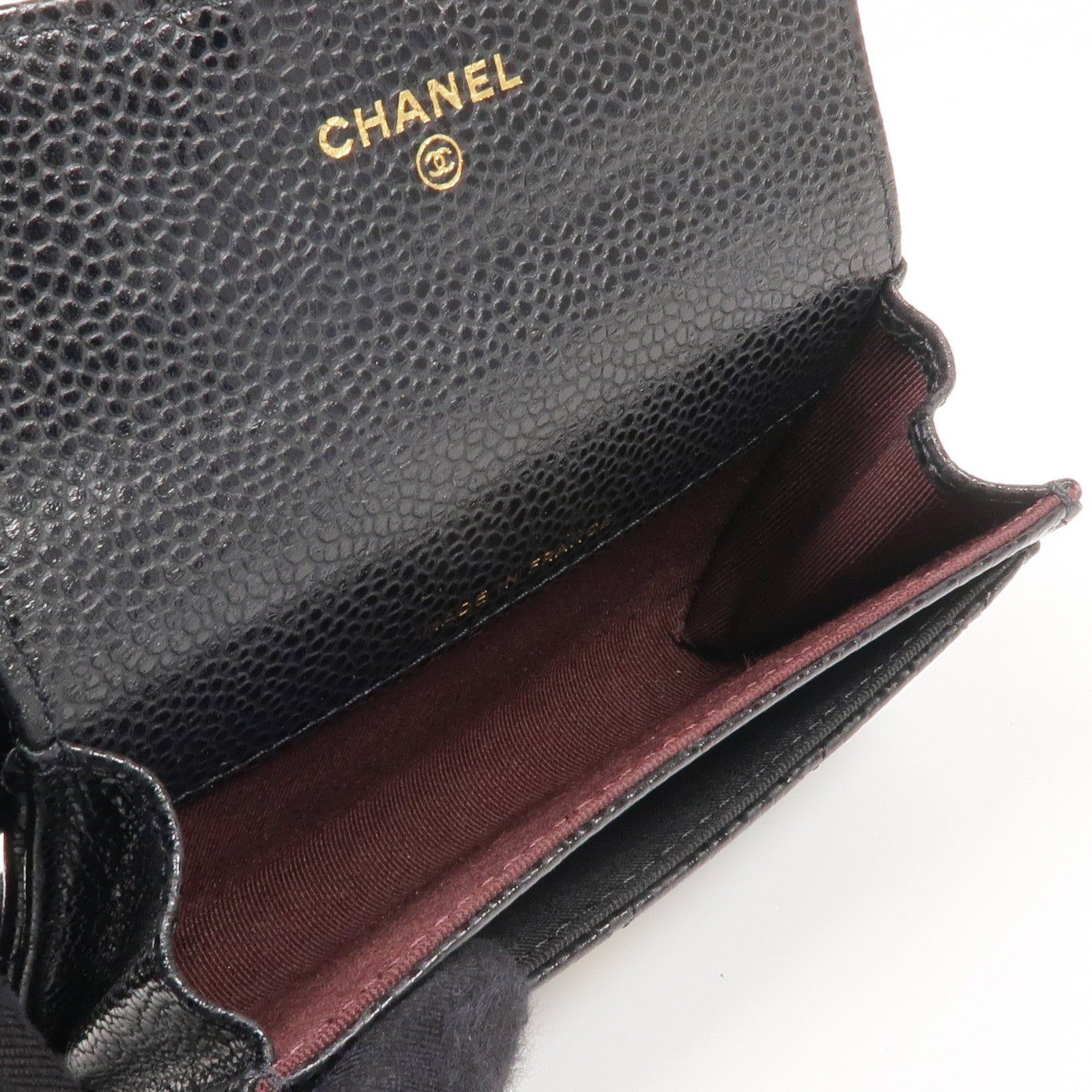 CHANEL 牛皮皮革Card Case金扣卡片套
