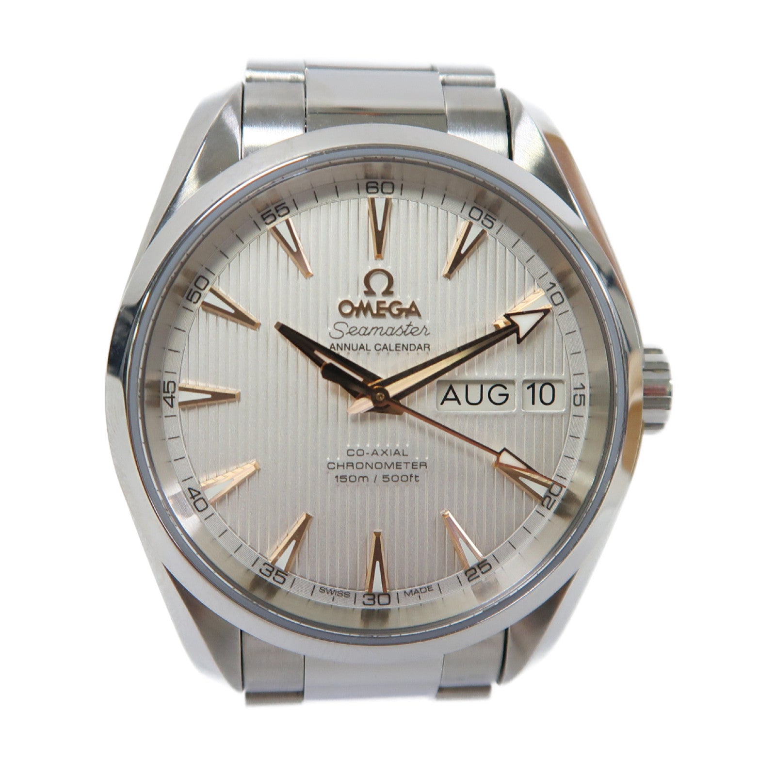 OMEGA Seamaster Aquaterra不鏽鋼手錶自動機芯白色