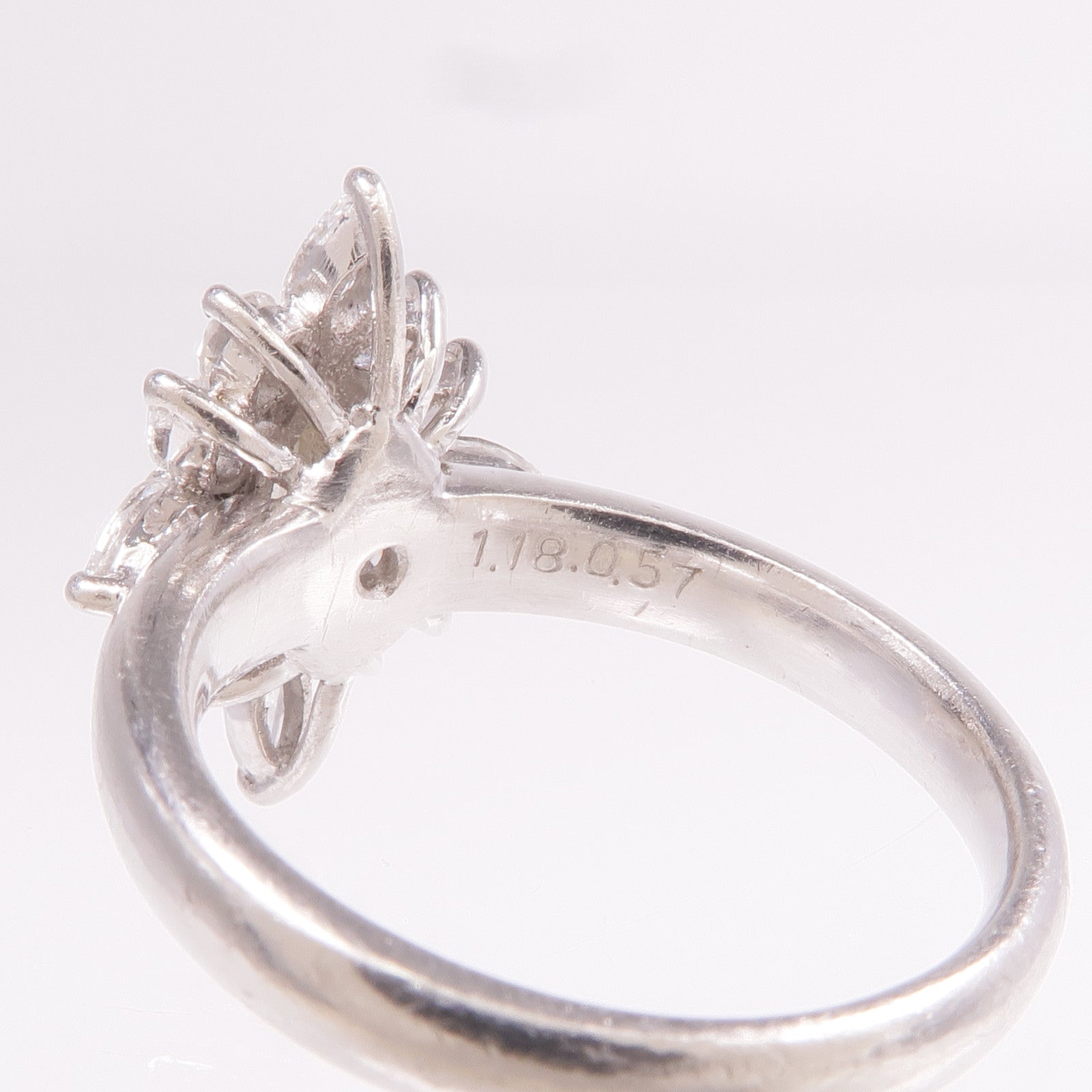JEWELRY 【激減優惠】PT900鉑金Diamond Ring鑽石戒指US#8.5