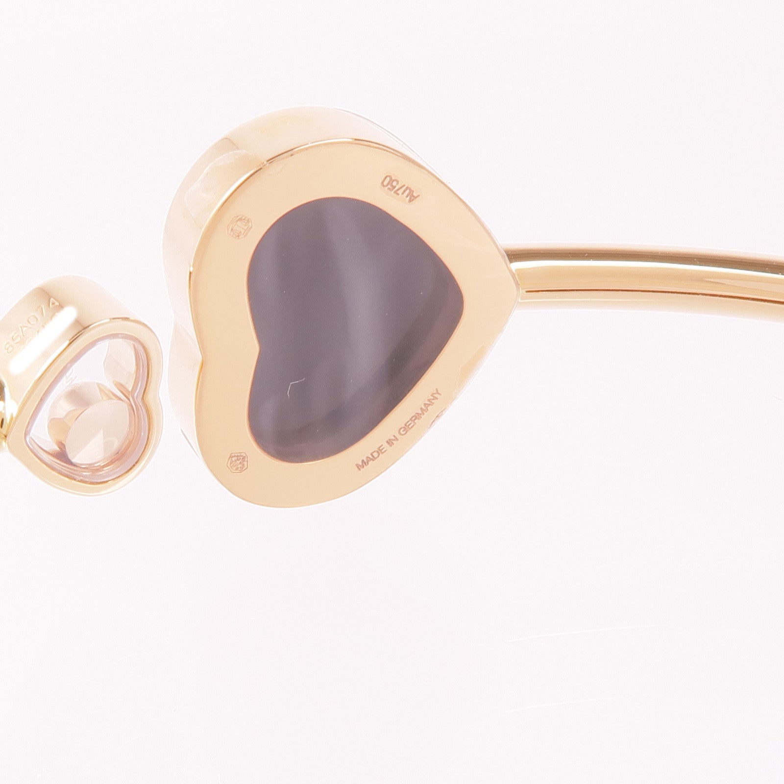 Chopard 18K玫瑰金Happy Heart Bracelet縞瑪瑙/鑽石手鐲