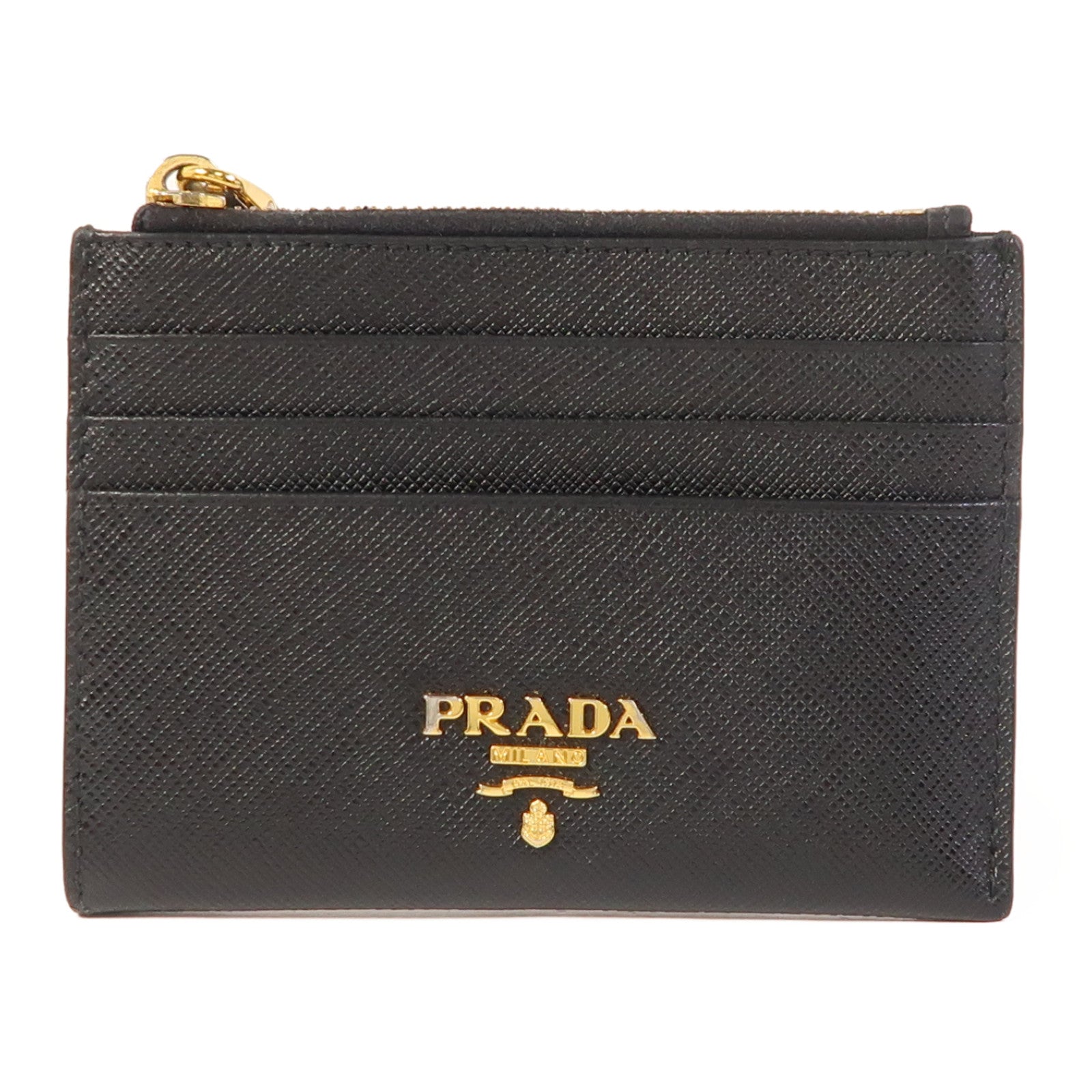 PRADA 牛皮皮革Coin Case金扣零錢包