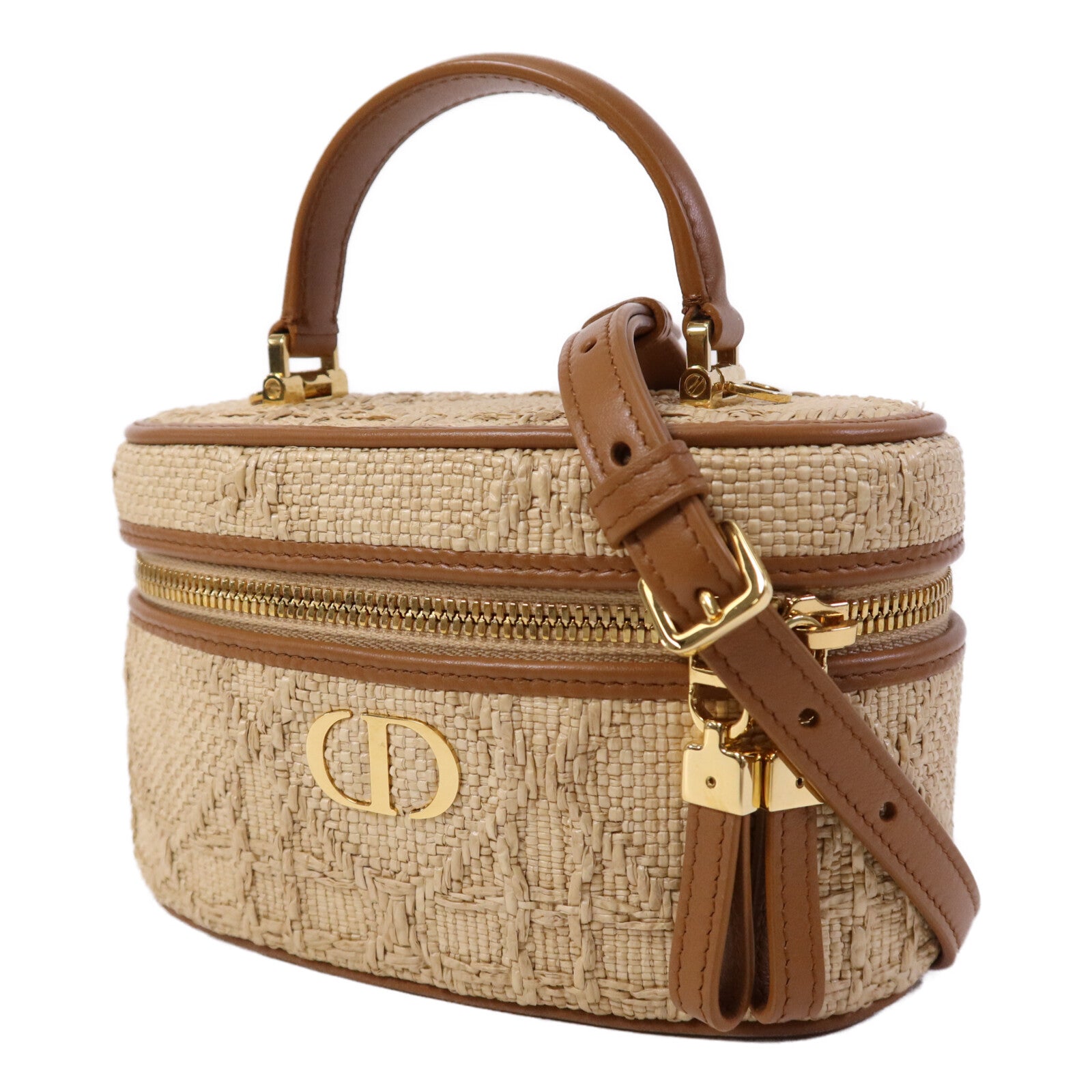Dior Palm Leaf Vanity Case金扣手挽肩背兩用袋