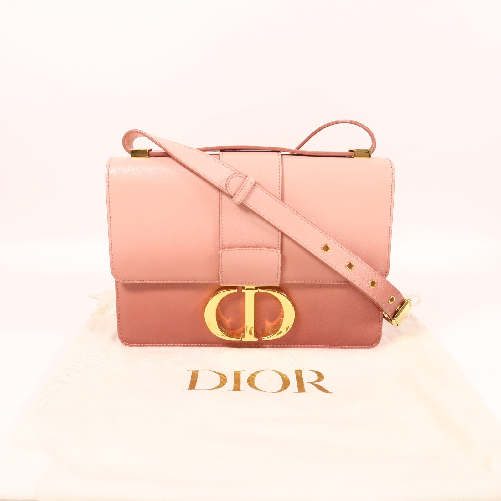 Dior 牛皮皮革Montaigne 30金扣肩背袋