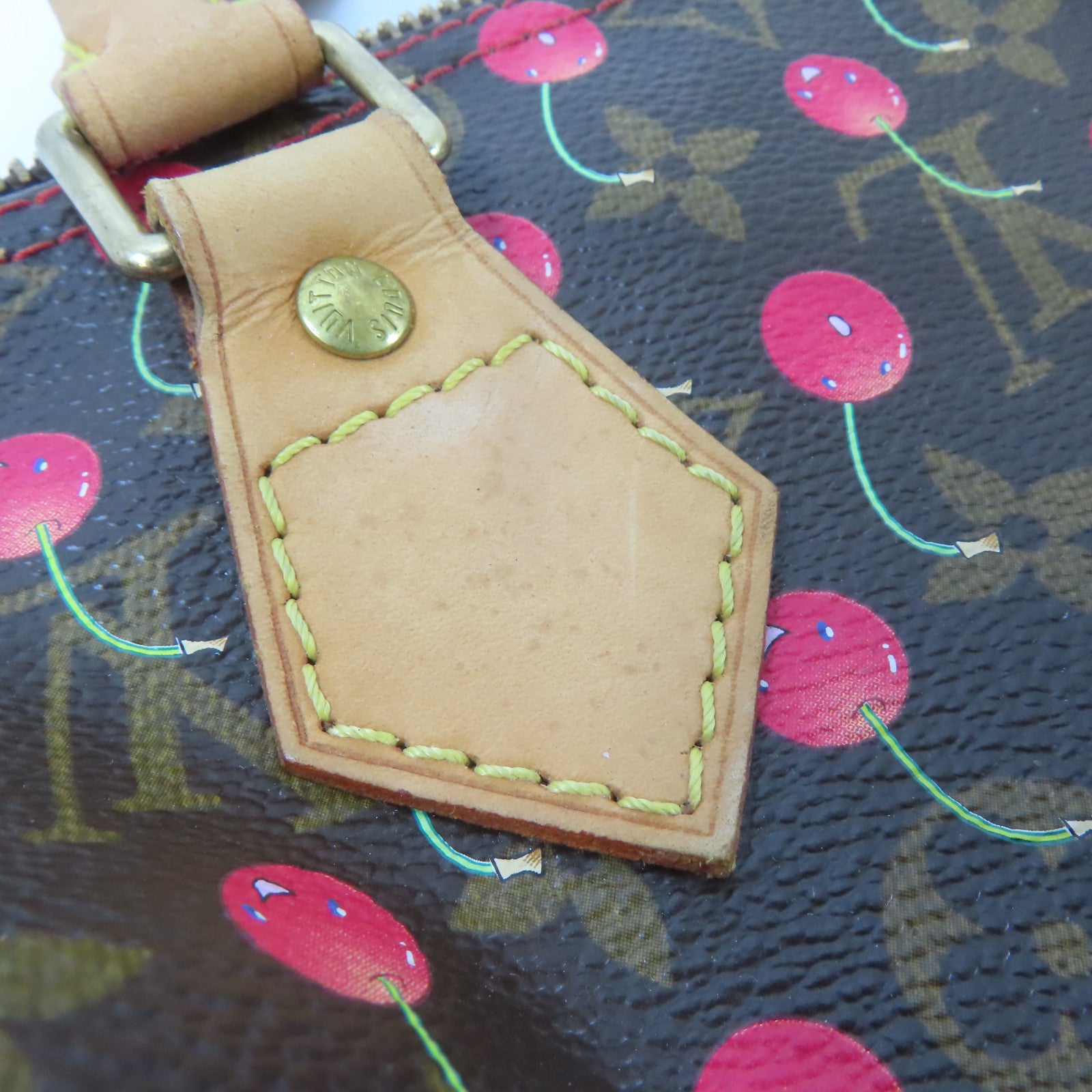 LOUIS VUITTON Monogram Cherry Speedy 25金扣手挽袋啡色