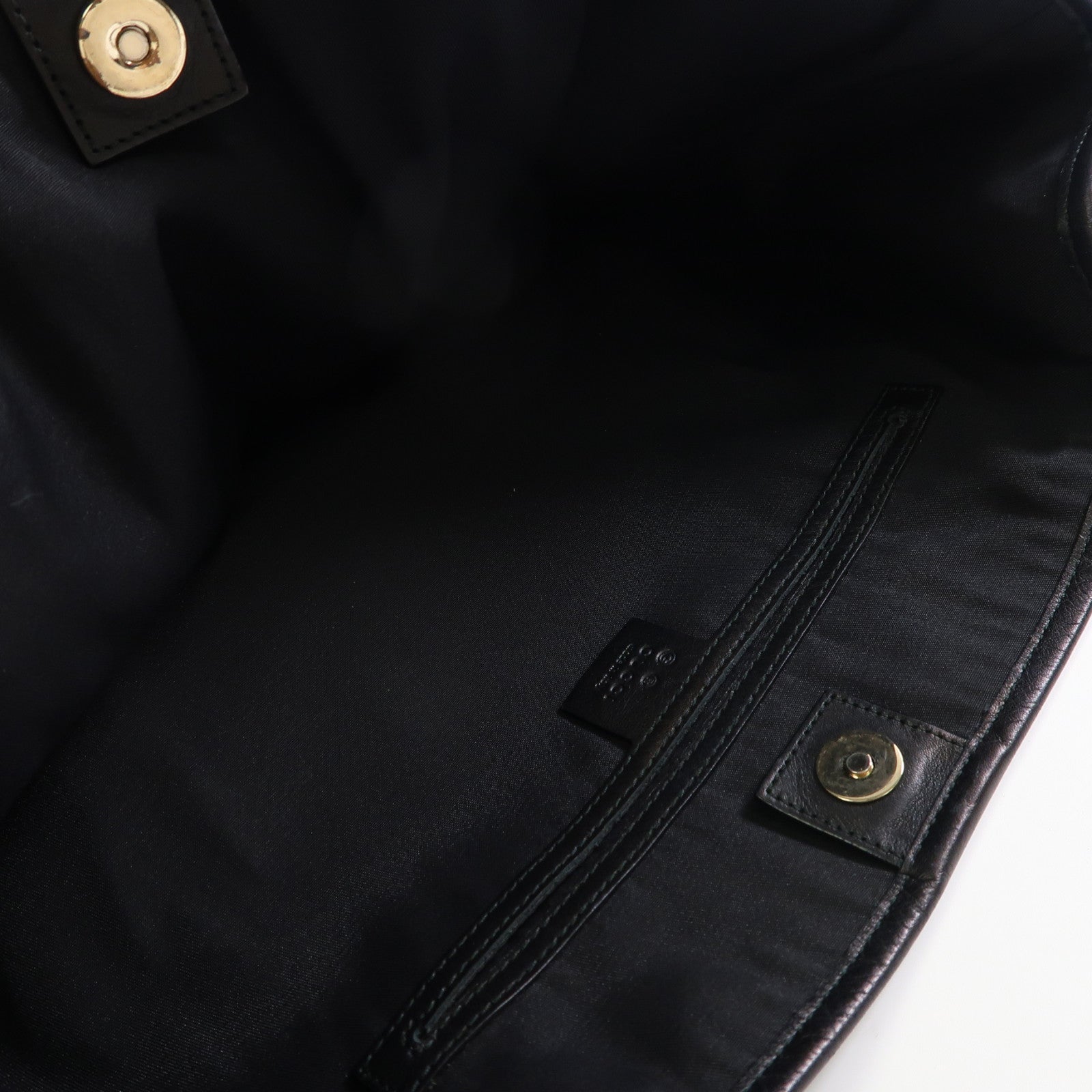 GUCCI 牛皮皮革Shoulder Tote金扣肩背袋/手挽袋黑色